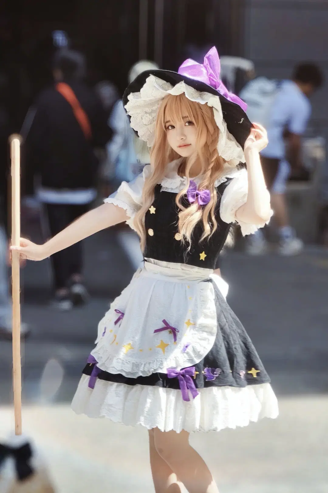 魔理沙cos, 魔法少女, 场照返图, 淡妆cos, 女巫cos