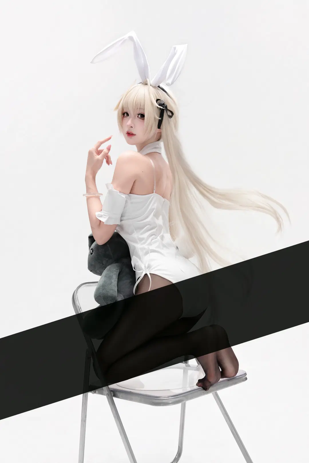 【穹cos】嘗試了白兔主題與黑絲搭配的攝影記錄 - 小葵大王 - 第2張
