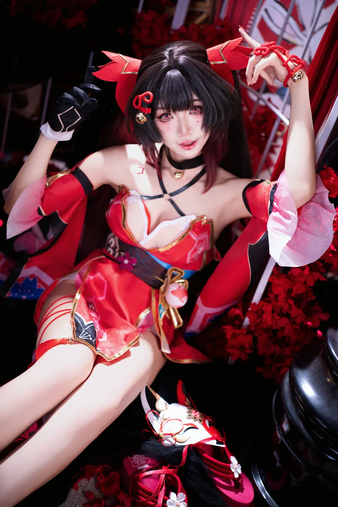 【花火cos】崩铁欢愉角色的红黑视觉演绎 - 子璃 - 第6张
