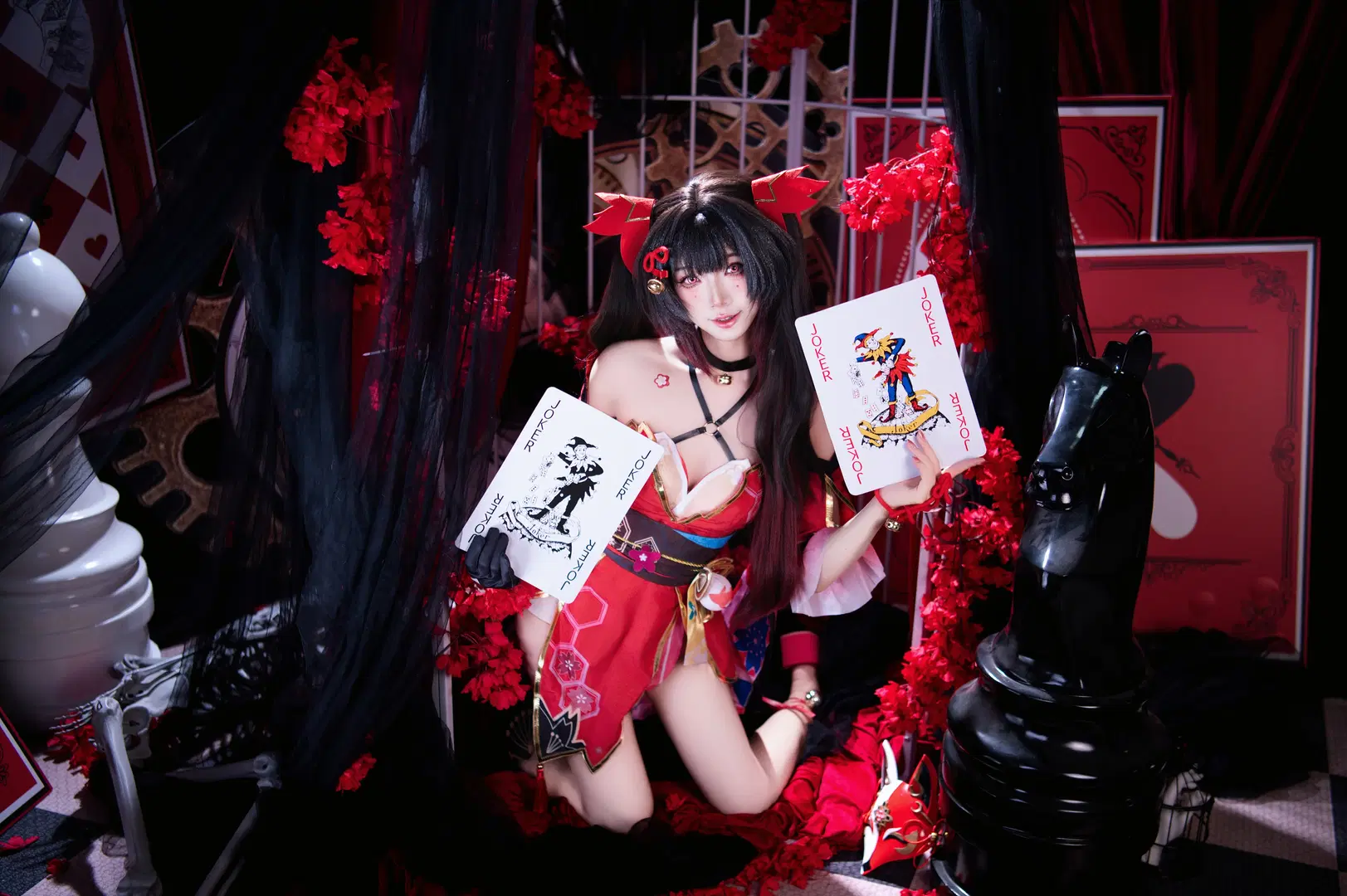 【花火cos】崩铁欢愉角色的红黑视觉演绎 - 子璃 - 第8张