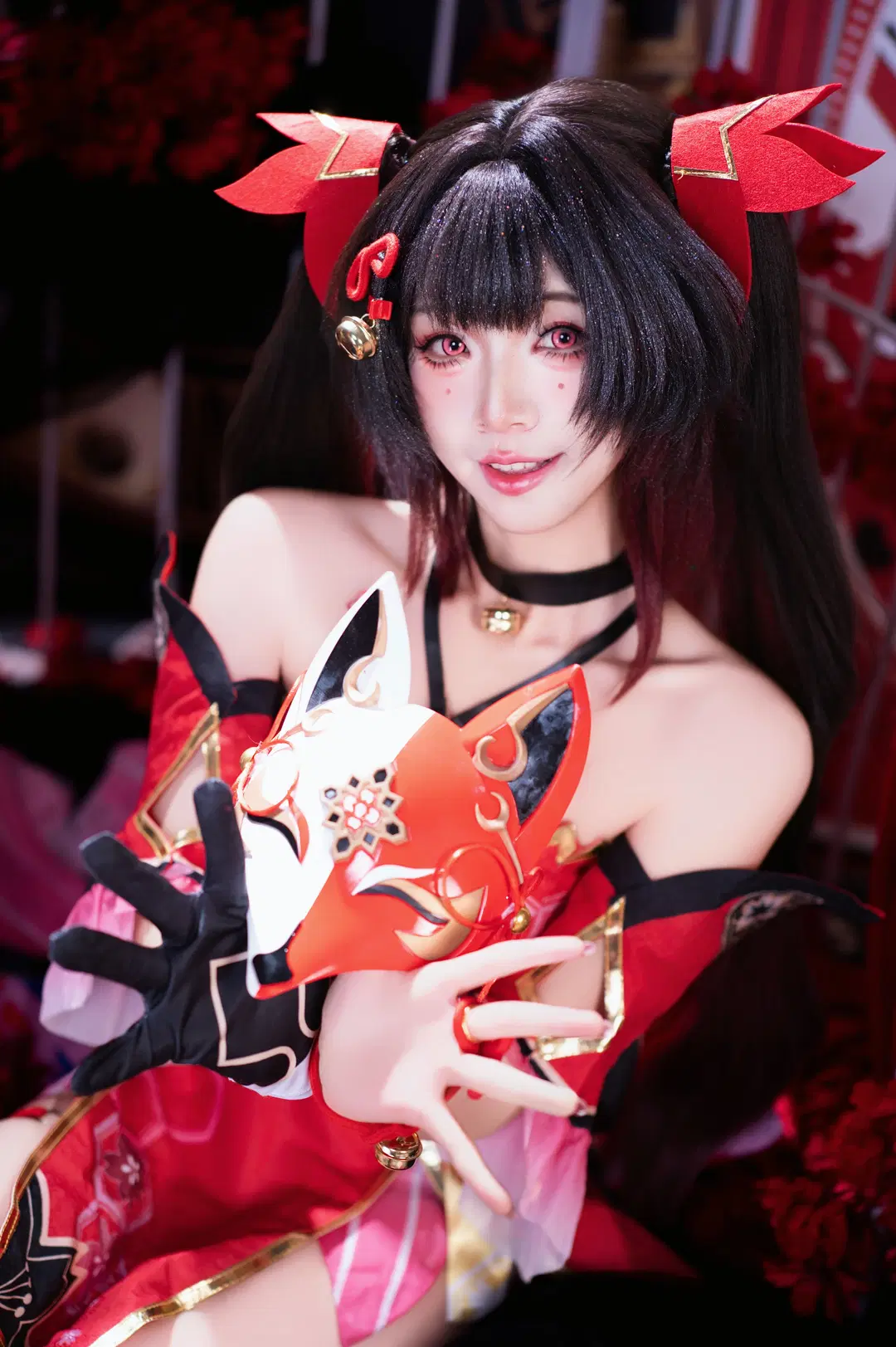 【花火cos】崩铁欢愉角色的红黑视觉演绎 - 子璃 - 第9张