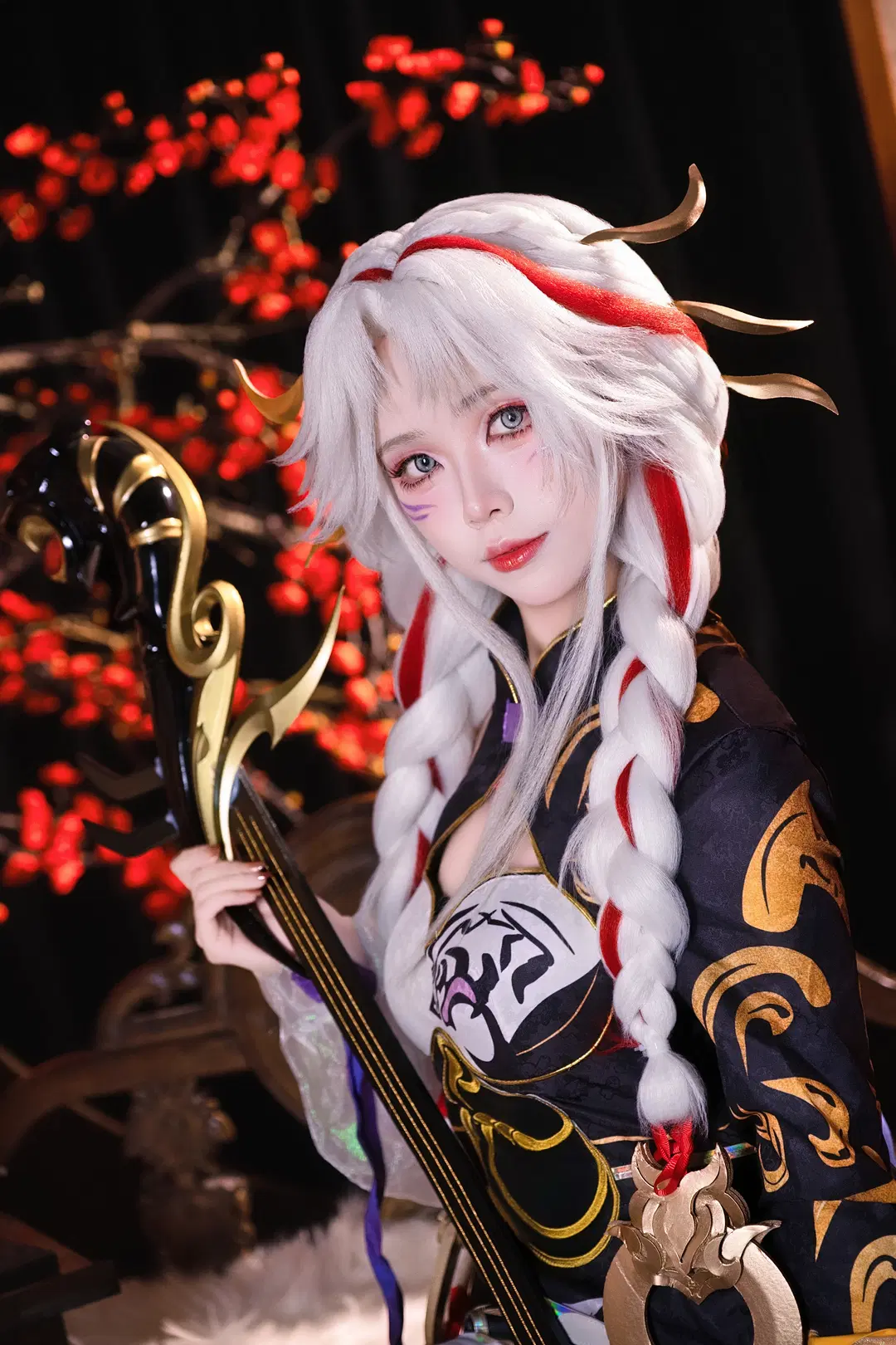 【杨玉环cos】王者荣耀寅虎心曲，抱着琵琶提着灯笼的国风少女 - 子璃 - 第4张