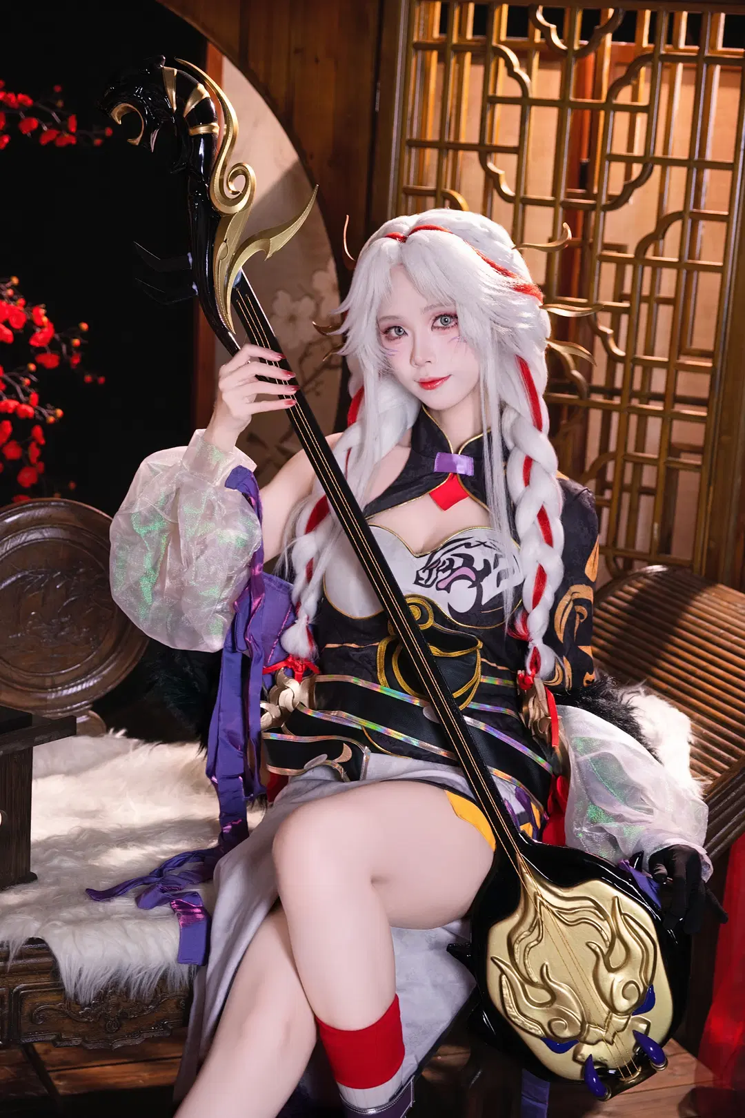 王者荣耀, 杨玉环cos, 寅虎心曲, 国风cosplay, 美腿