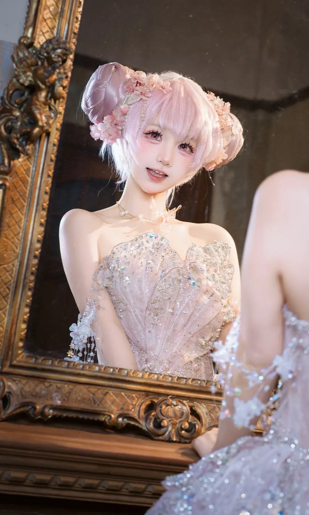 [Xiao Qiao Cosplay] Milky Candy Style Headcanon / Original setting: A Perfect Match with the Vintage Gilded Mirror by 七奈Nanako - Image 12