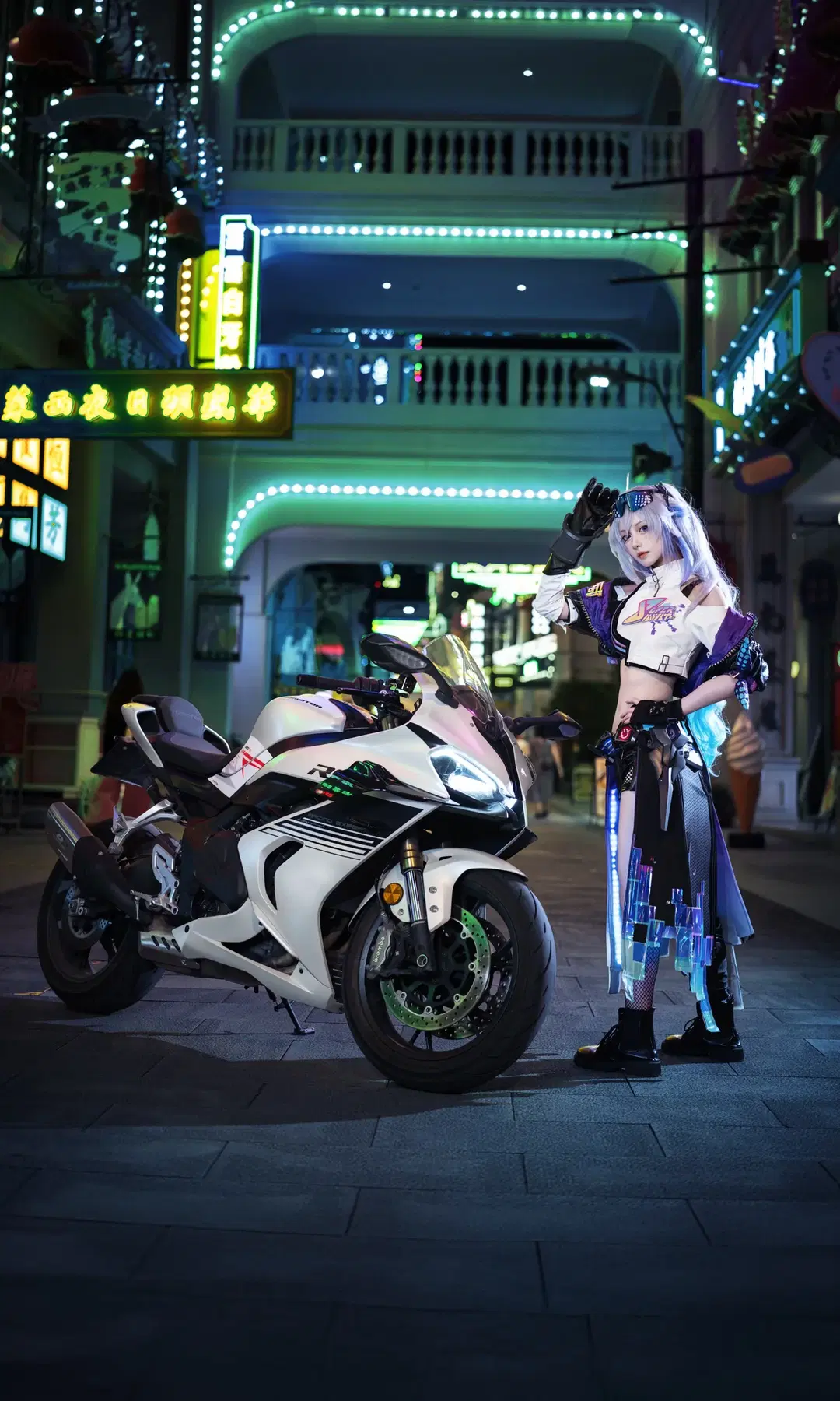 【狼尊コスプレ】崩壊：スターレイルのクール系女子、QJMOTOR Sai 600との組み合わせはまさに完璧 - 七奈Nanako - 4枚目