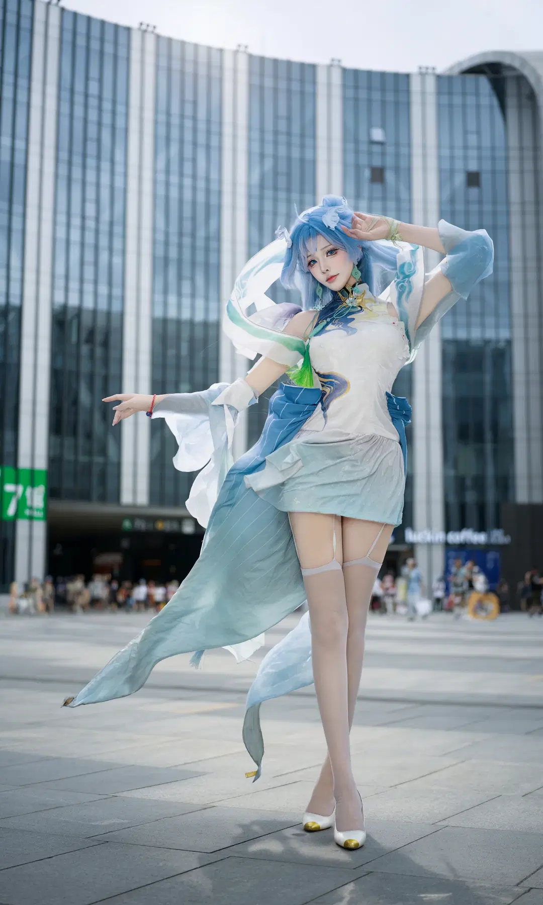 [Qingxiao cosplay] Wuthering Waves Mature Woman Presence to the Fullest: 5-Minute Extreme Convention Photos at Bilibili World by 七奈Nanako - Image 4