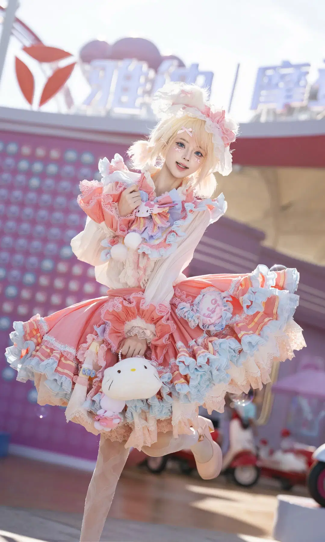 【庫洛米cos】三麗鷗家族聯名款打卡武漢歡樂谷 - 七奈Nanako - 第3張