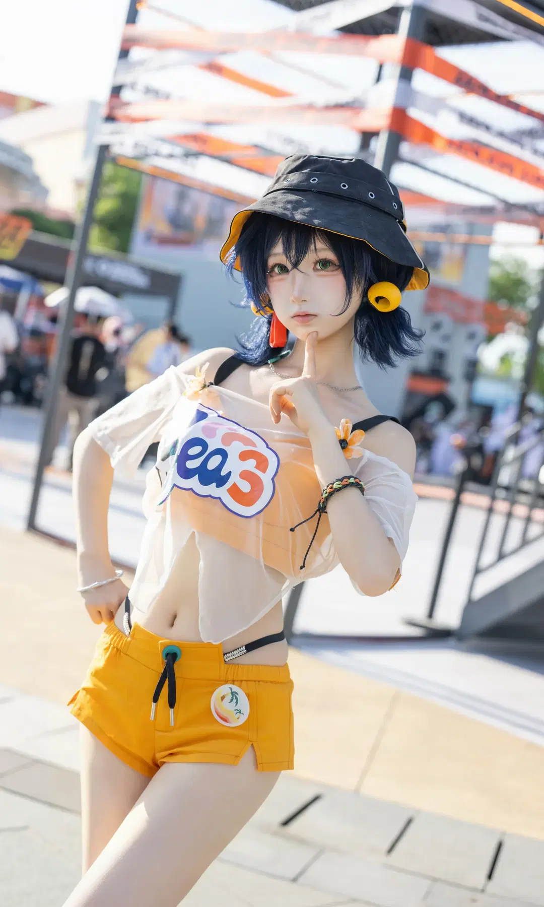绝区零, 夏日穿搭, 元气少女, 外景写真, 铃cos
