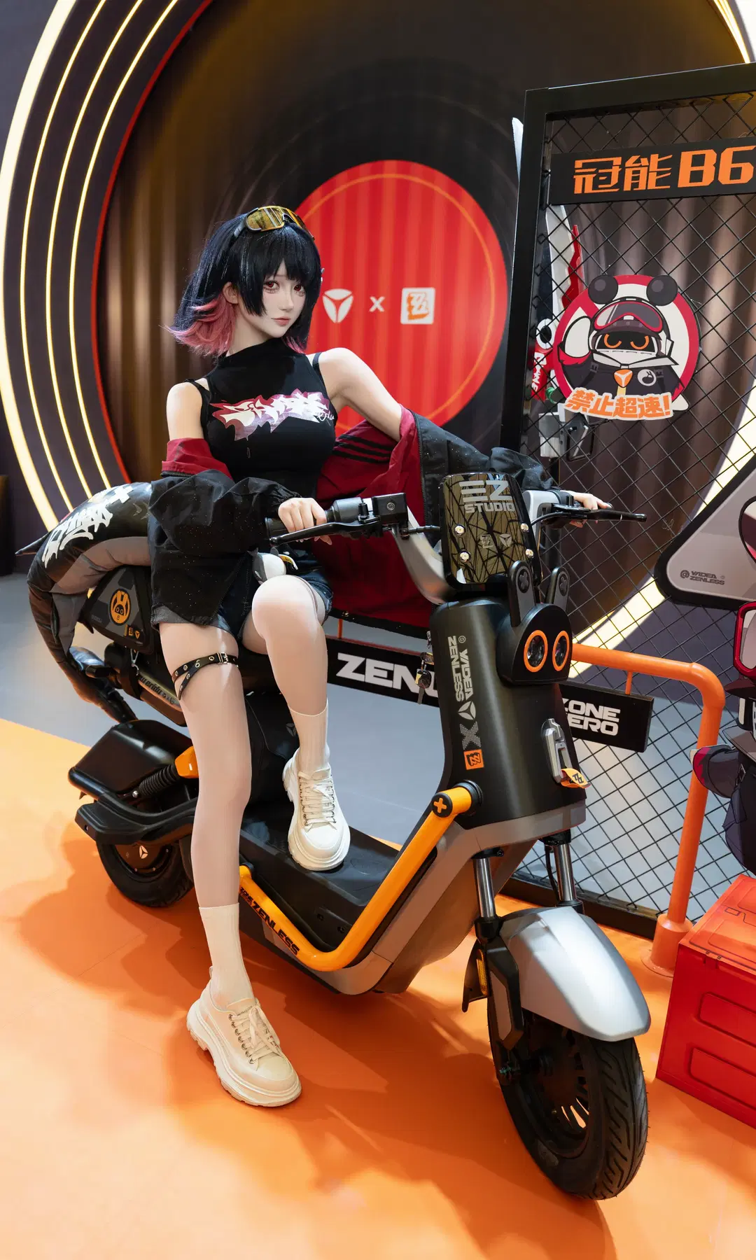 【艾莲cos】绝区零鲨鱼妹闪现CJ体验雅迪联动展台 - 七奈Nanako - 第9张