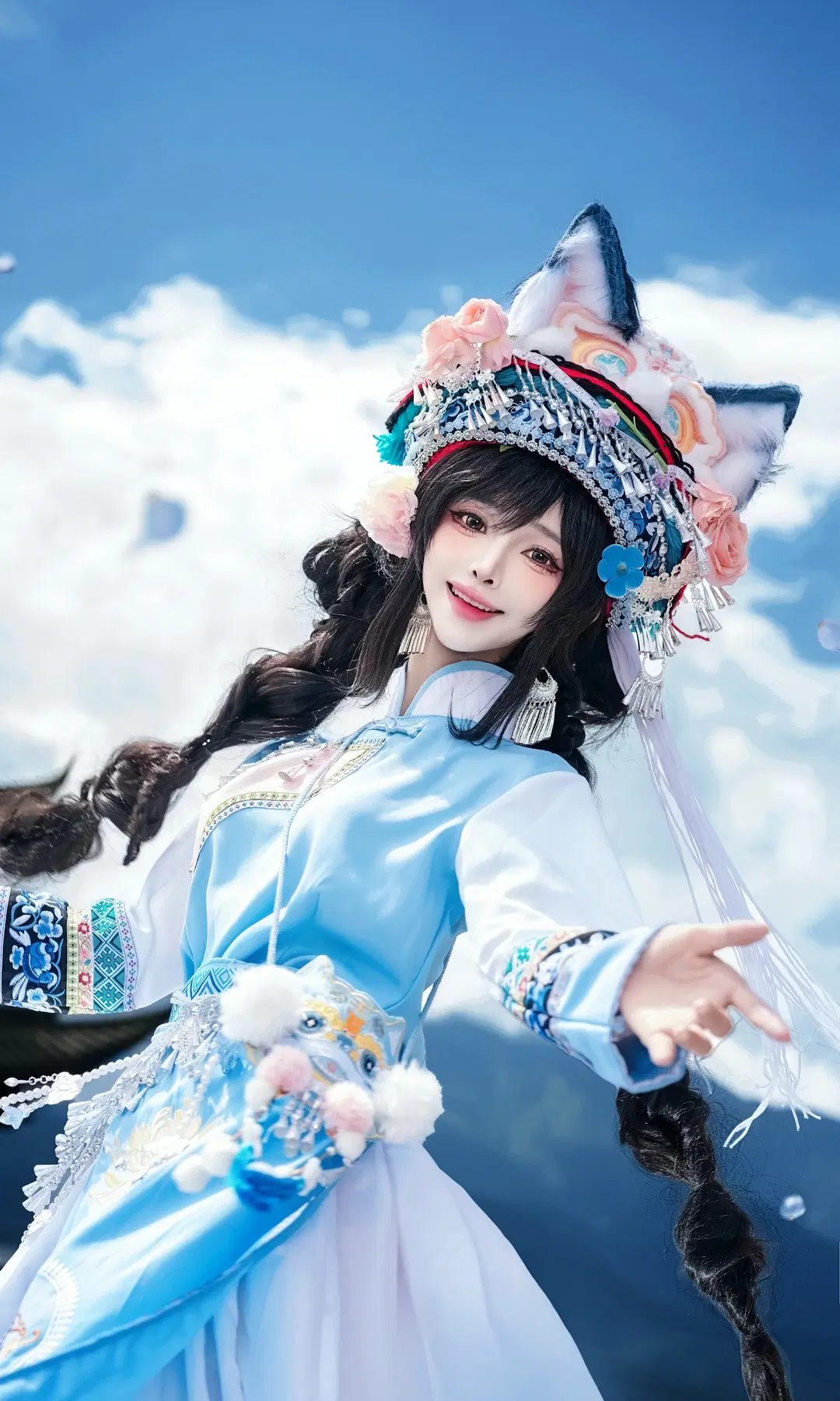 二次元cosplay, 逆水寒手游, 大理旅拍, 瓦猫cos, 民族风写真