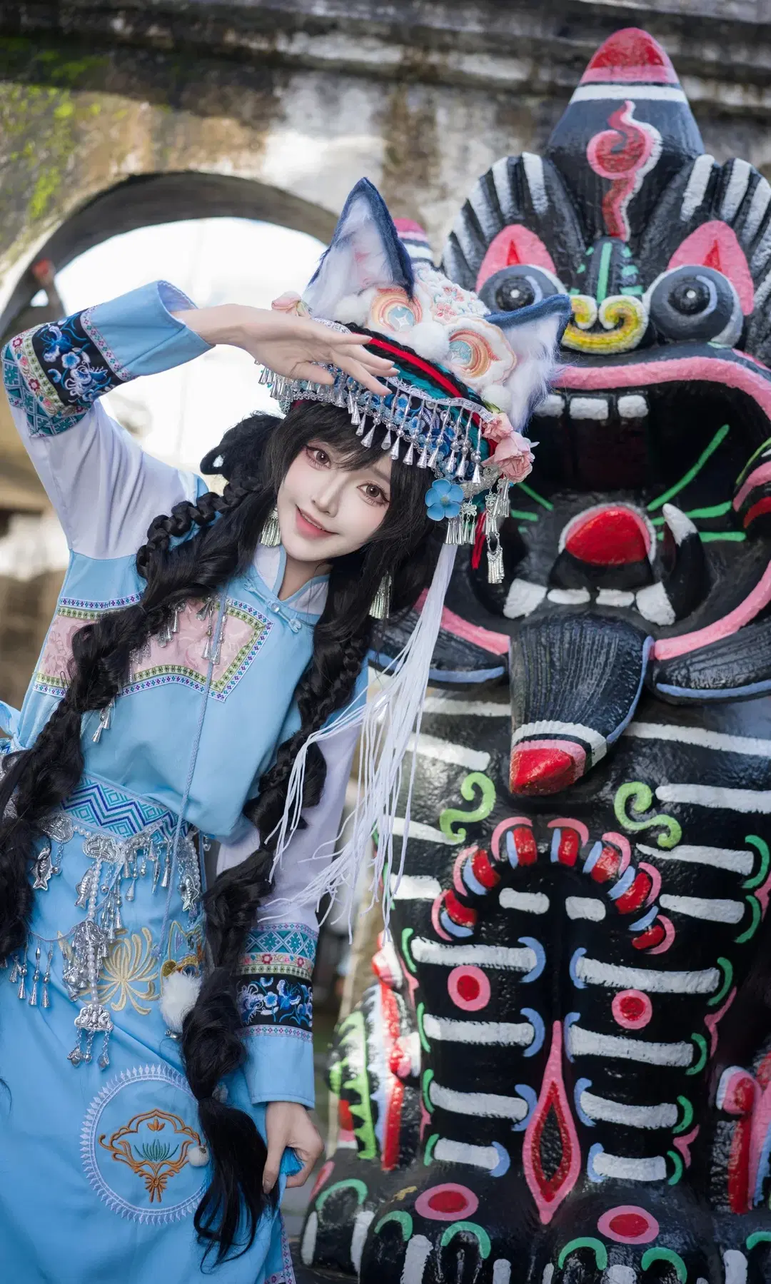 Justice Online Mobile Wamao Look: A Wondrous Anime Clash Captured in Ancient Dali by 七奈Nanako - Image 10