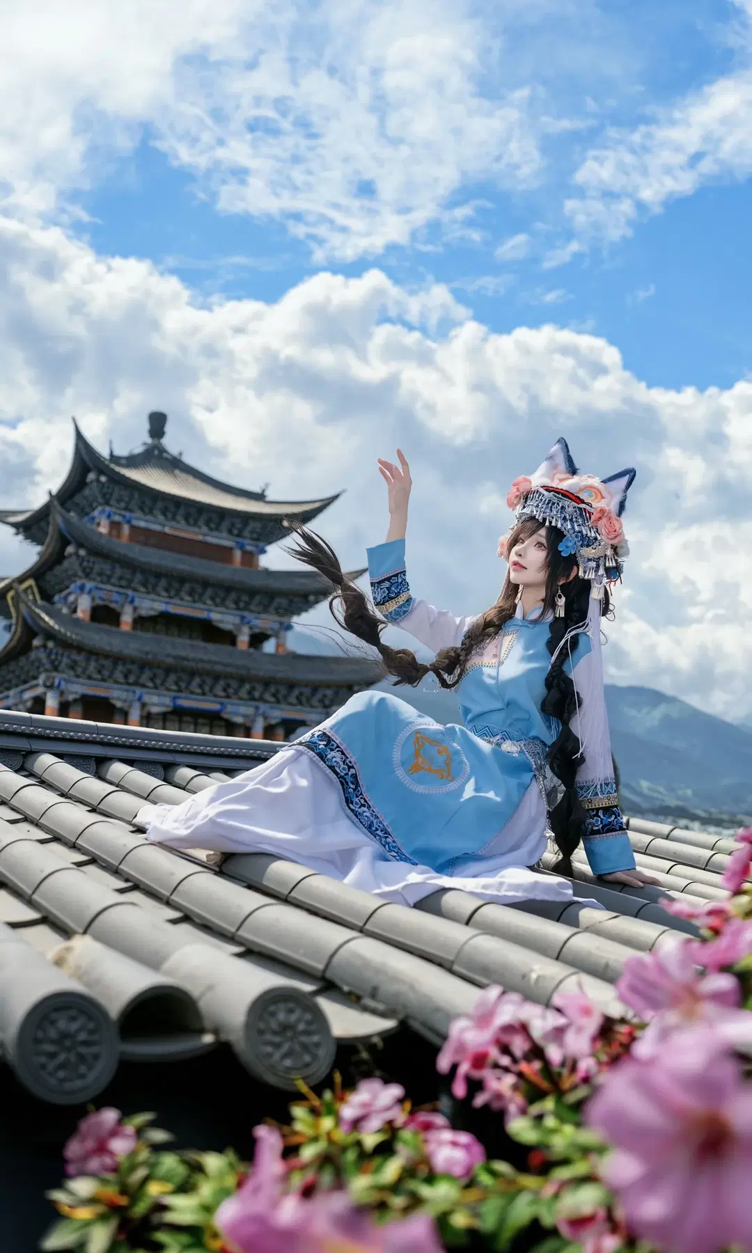 Justice Online Mobile Wamao Look: A Wondrous Anime Clash Captured in Ancient Dali by 七奈Nanako - Image 9