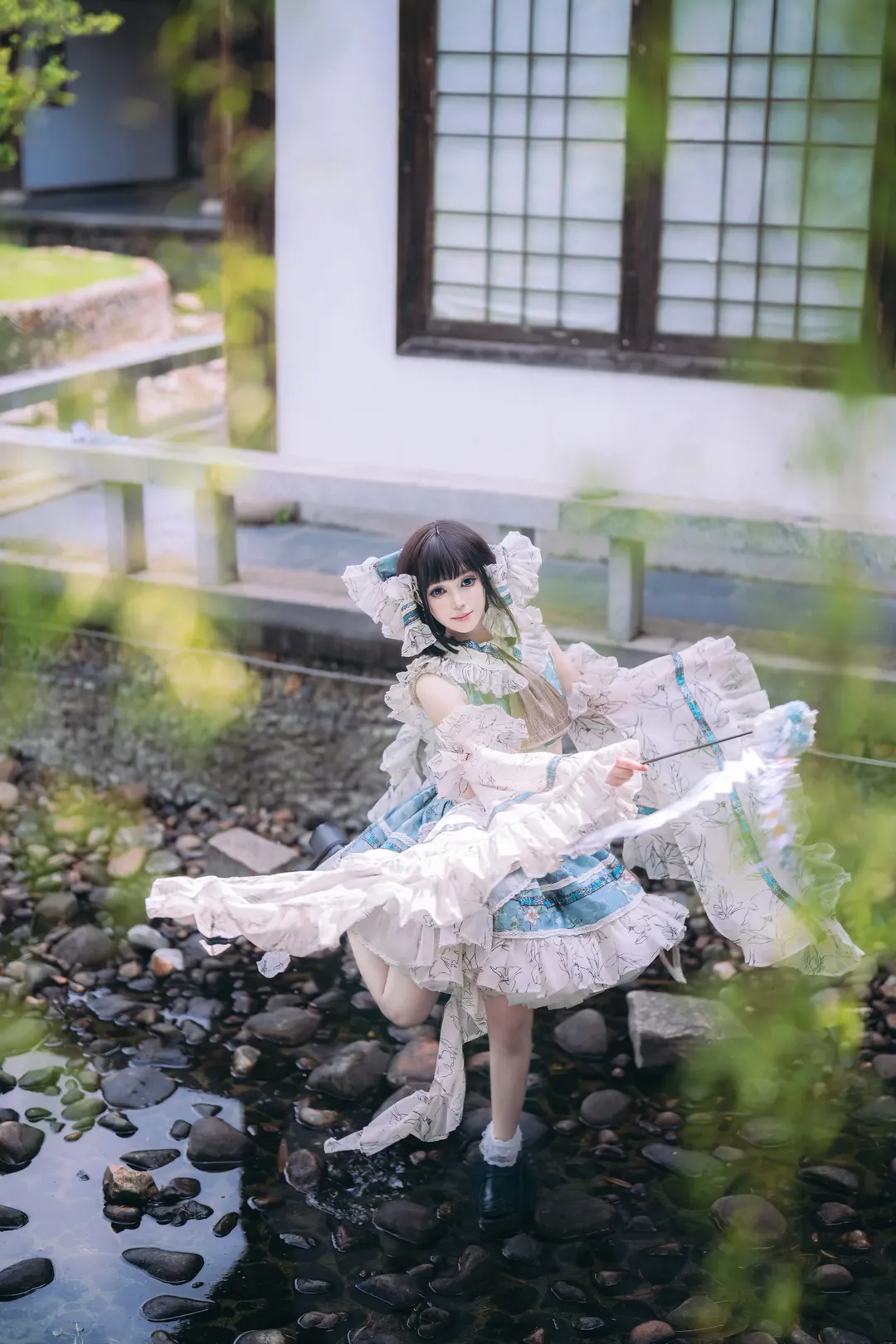 二次元, 博丽灵梦cos, 东方project, 洛丽塔, 日系摄影 - 第1张