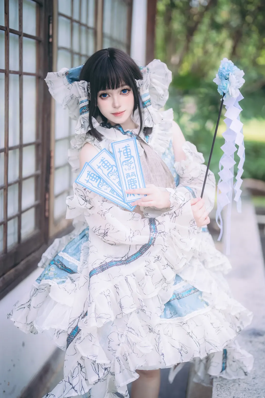 二次元, 博丽灵梦cos, 东方project, 洛丽塔, 日系摄影 - 第2张