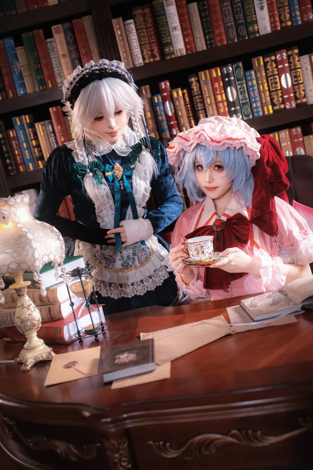 cosplay, 東方project, 蕾米莉亞cos, 十六夜咲夜cos, 絲襪 - 第1張