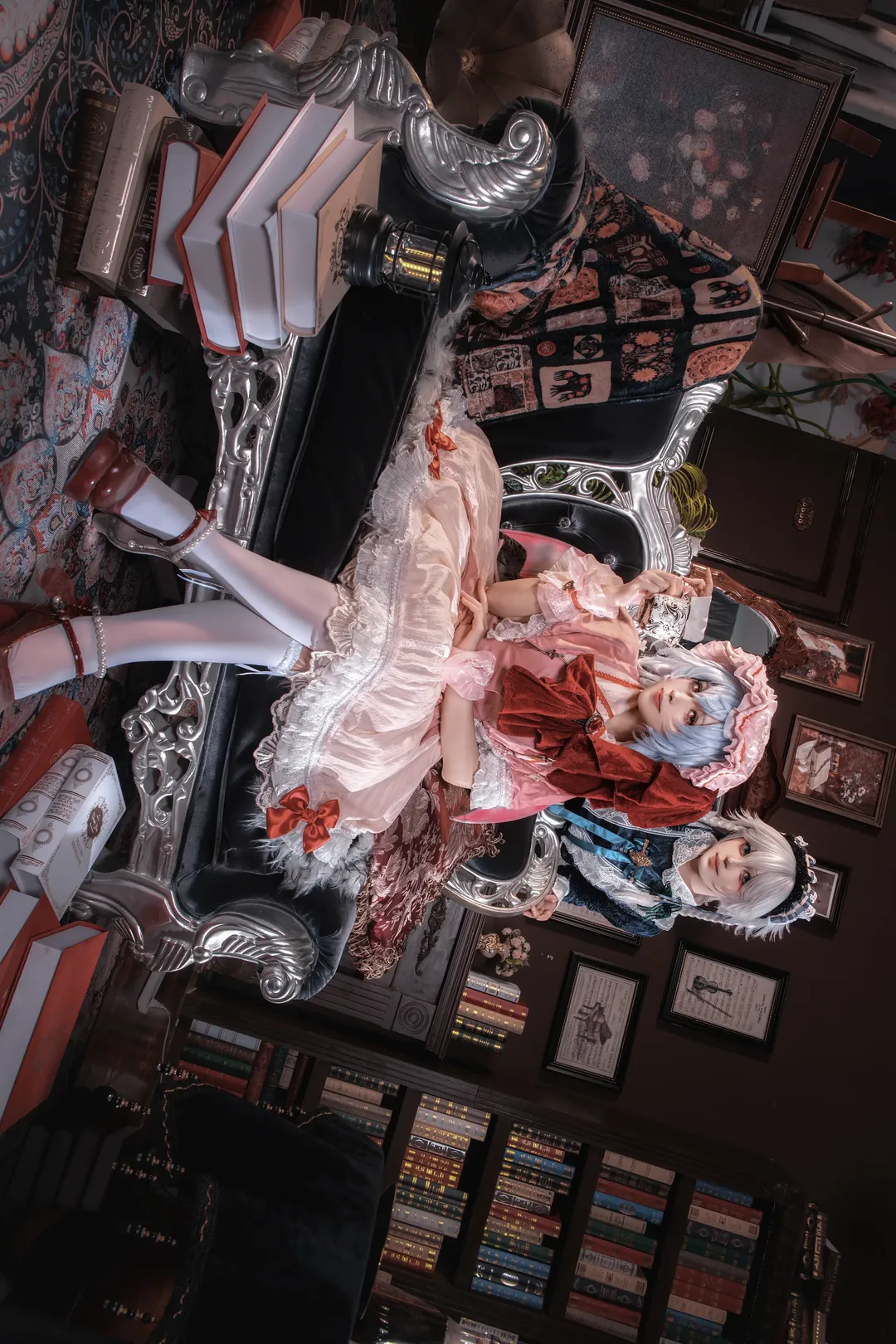 cosplay, 東方project, 蕾米莉亞cos, 十六夜咲夜cos, 絲襪