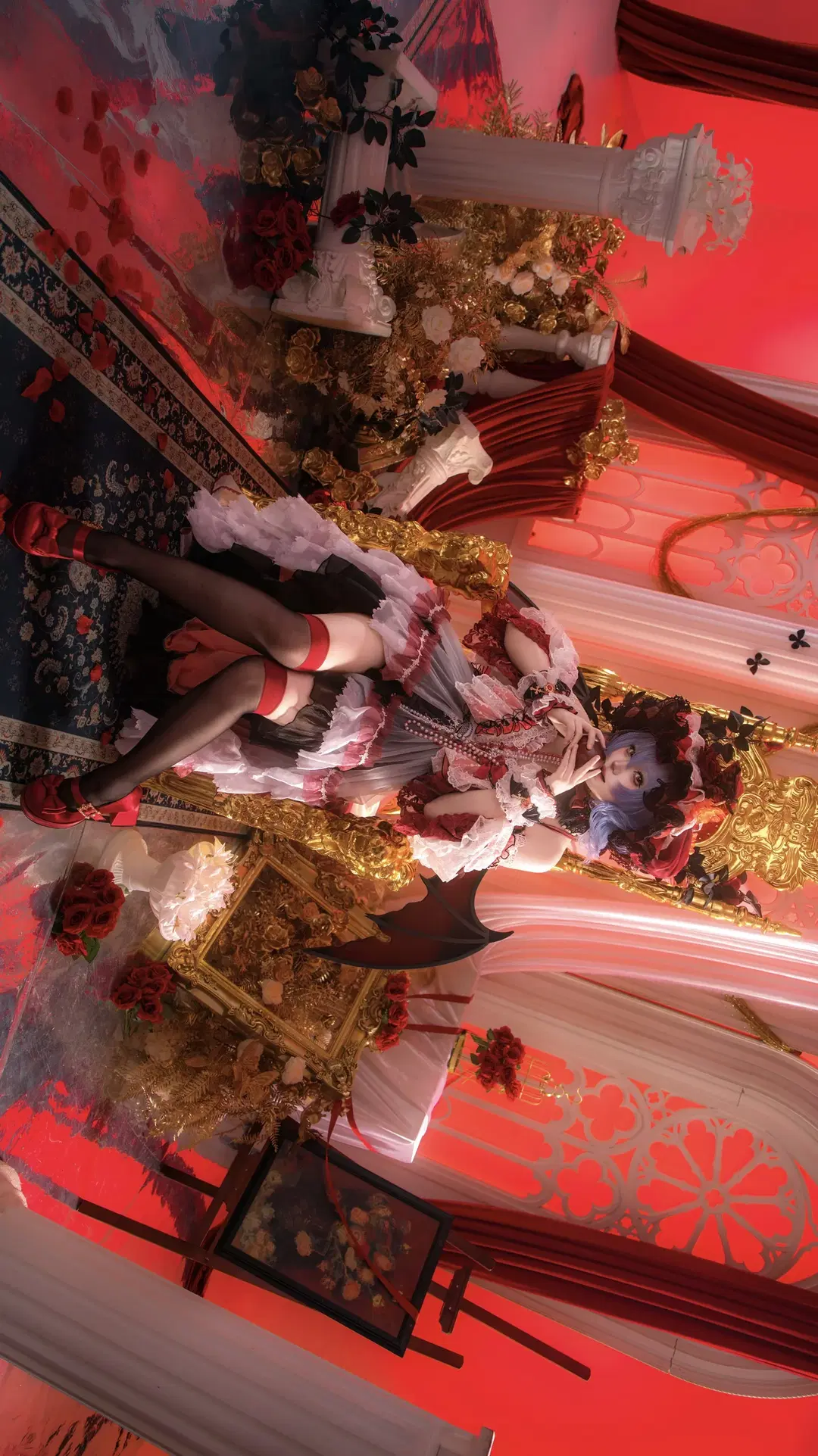 [Remilia cosplay] Dark Gothic Anime-Style Photography Themed Around Touhou Project's Scarlet Devil Mansion by 寻灯 - Image 2
