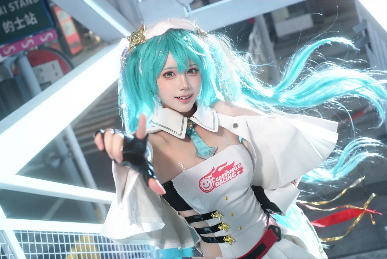 Cosplay photoshoot, Cosplay photography, Racing suit, Hatsune Miku, Hatsune Miku cosplay