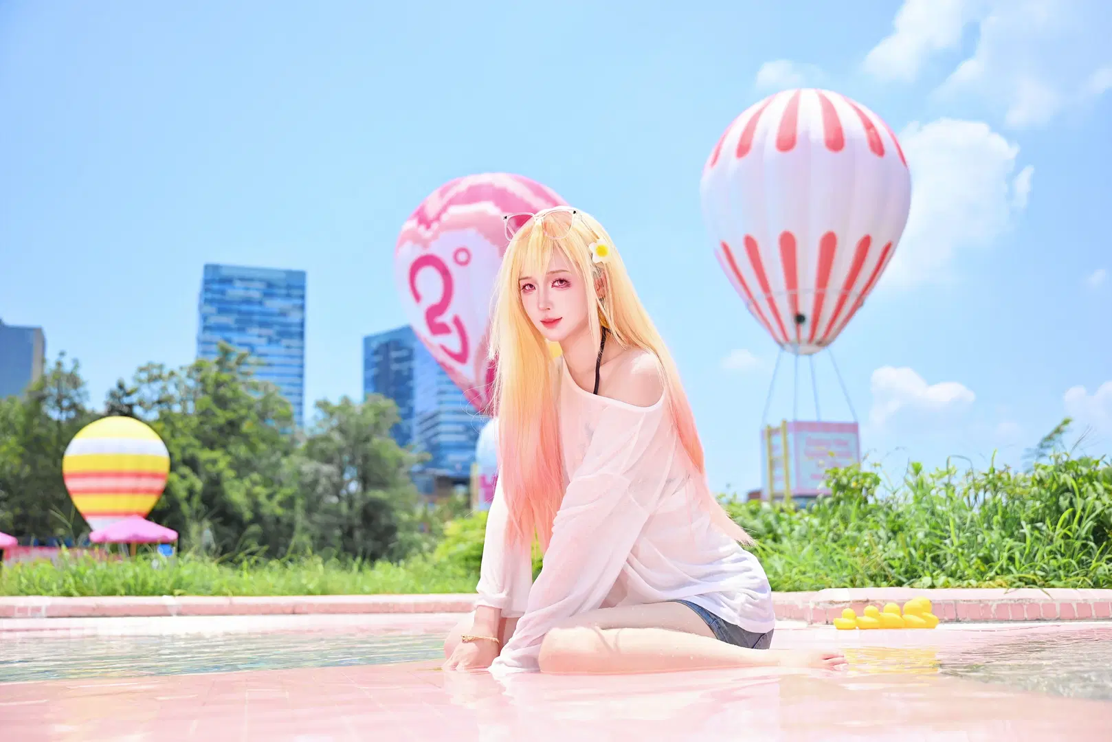 cosplay, 泳装, 拍照姿势, 喜多川海梦cos, 更衣人偶坠入爱河