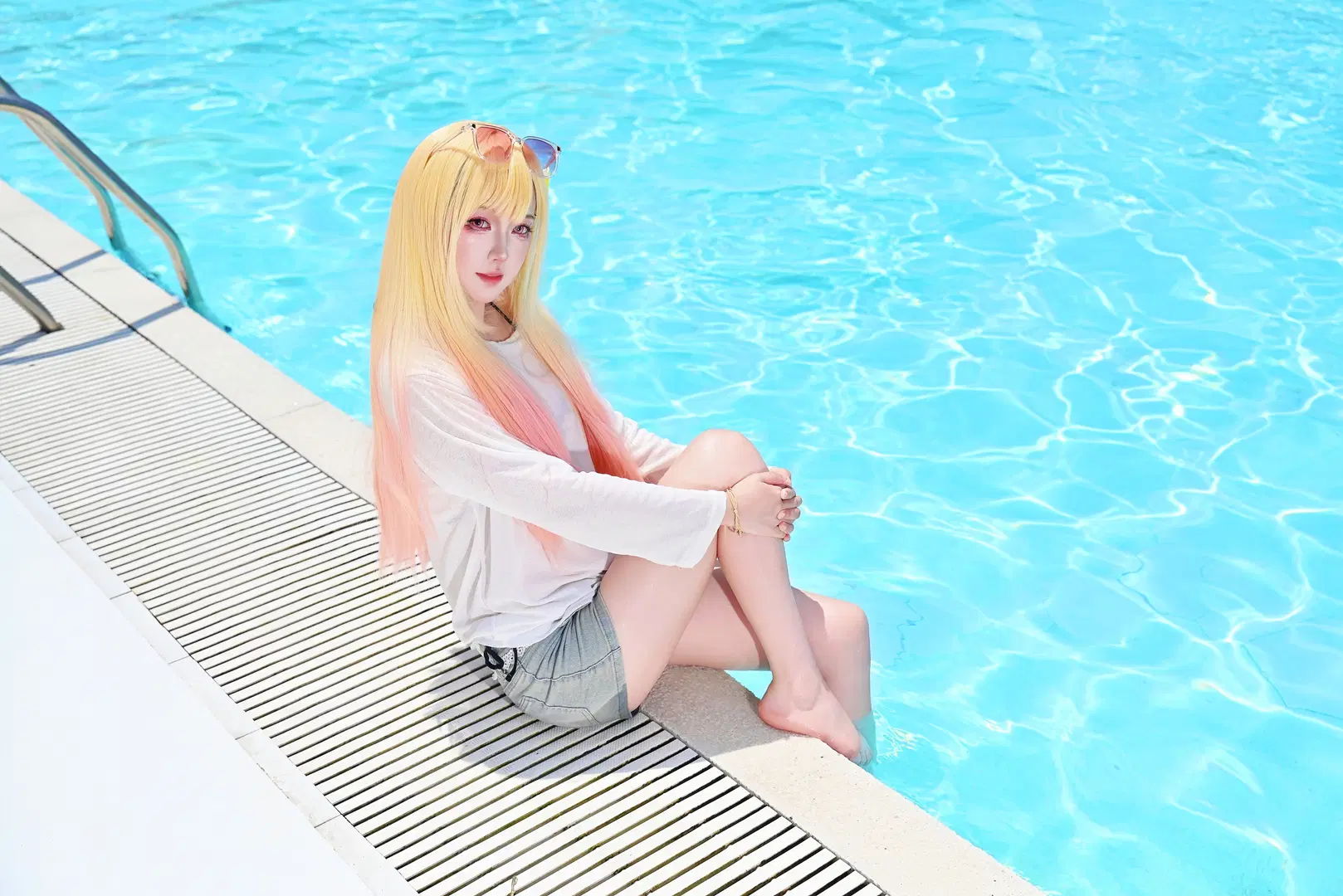 【喜多川海梦cos】更衣人偶坠入爱河泳池清凉写真 - 舍予三金 - 第8张