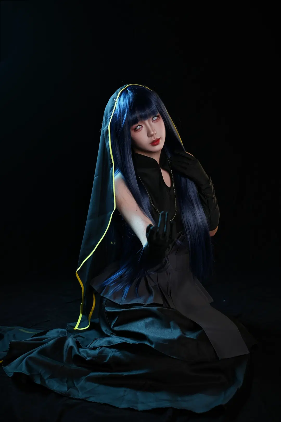 【ヒナタ コスプレ】『NARUTO -ナルト-』黒ヴェール姿で解き放つ冷徹な気迫 - 舍予三金 - 4枚目