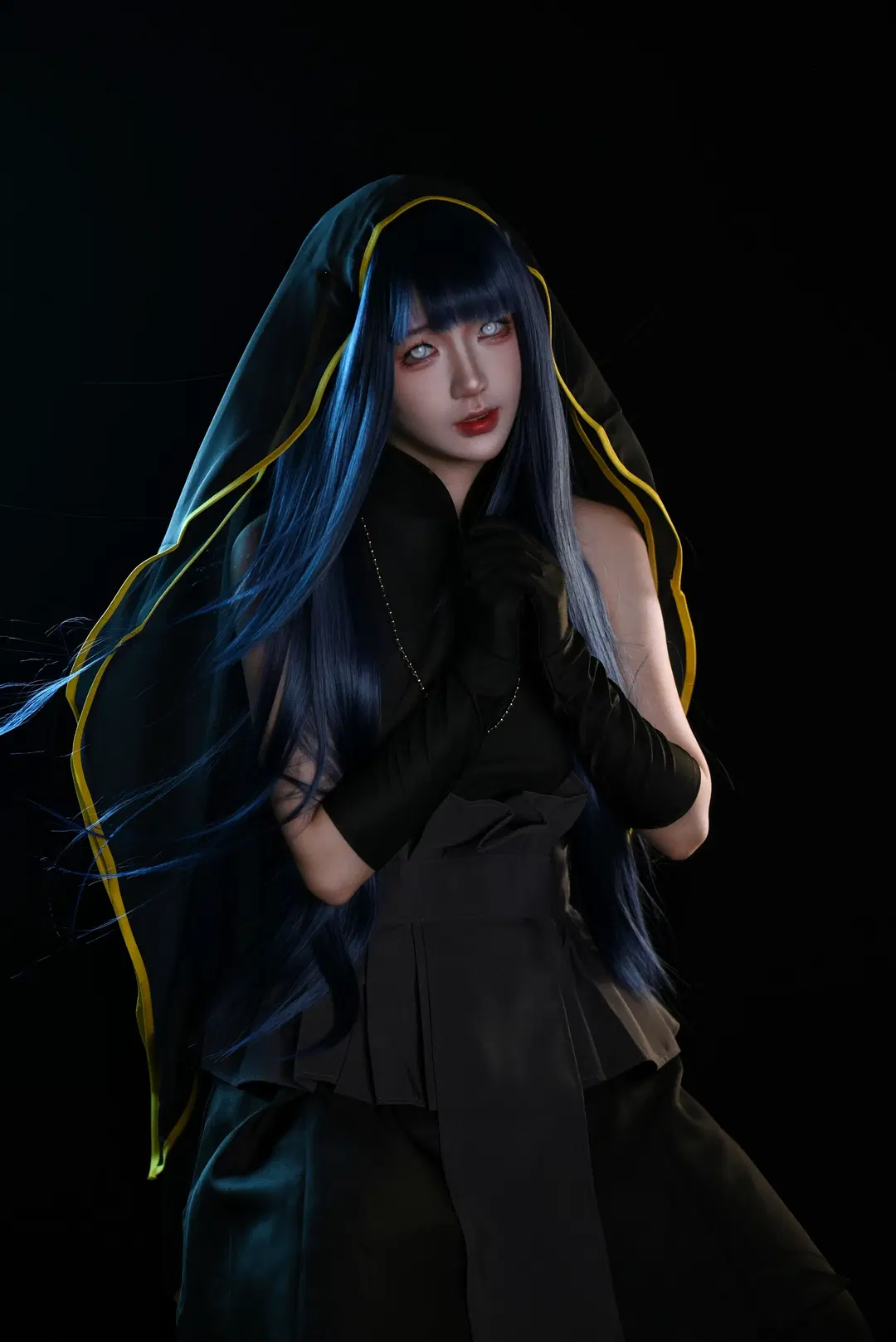 【ヒナタ コスプレ】『NARUTO -ナルト-』黒ヴェール姿で解き放つ冷徹な気迫 - 舍予三金 - 5枚目