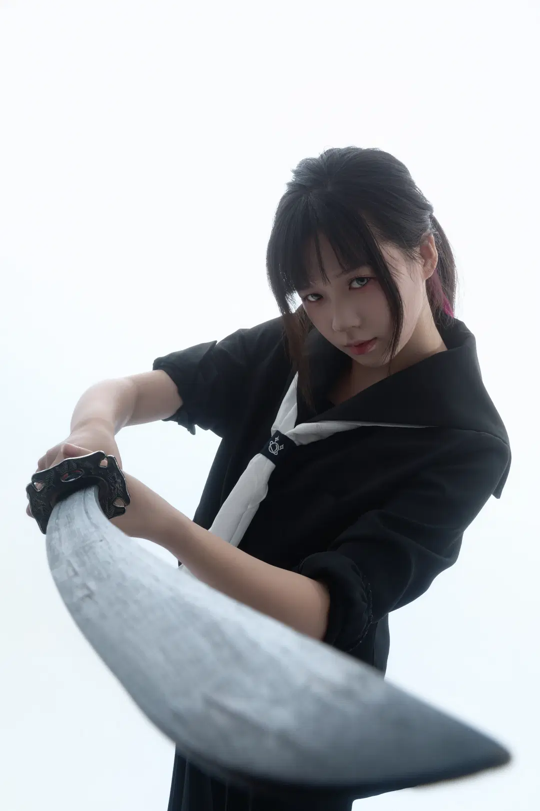 黑水手服劍道少女 速寫姿勢參考 - 舍予三金 - 第4張