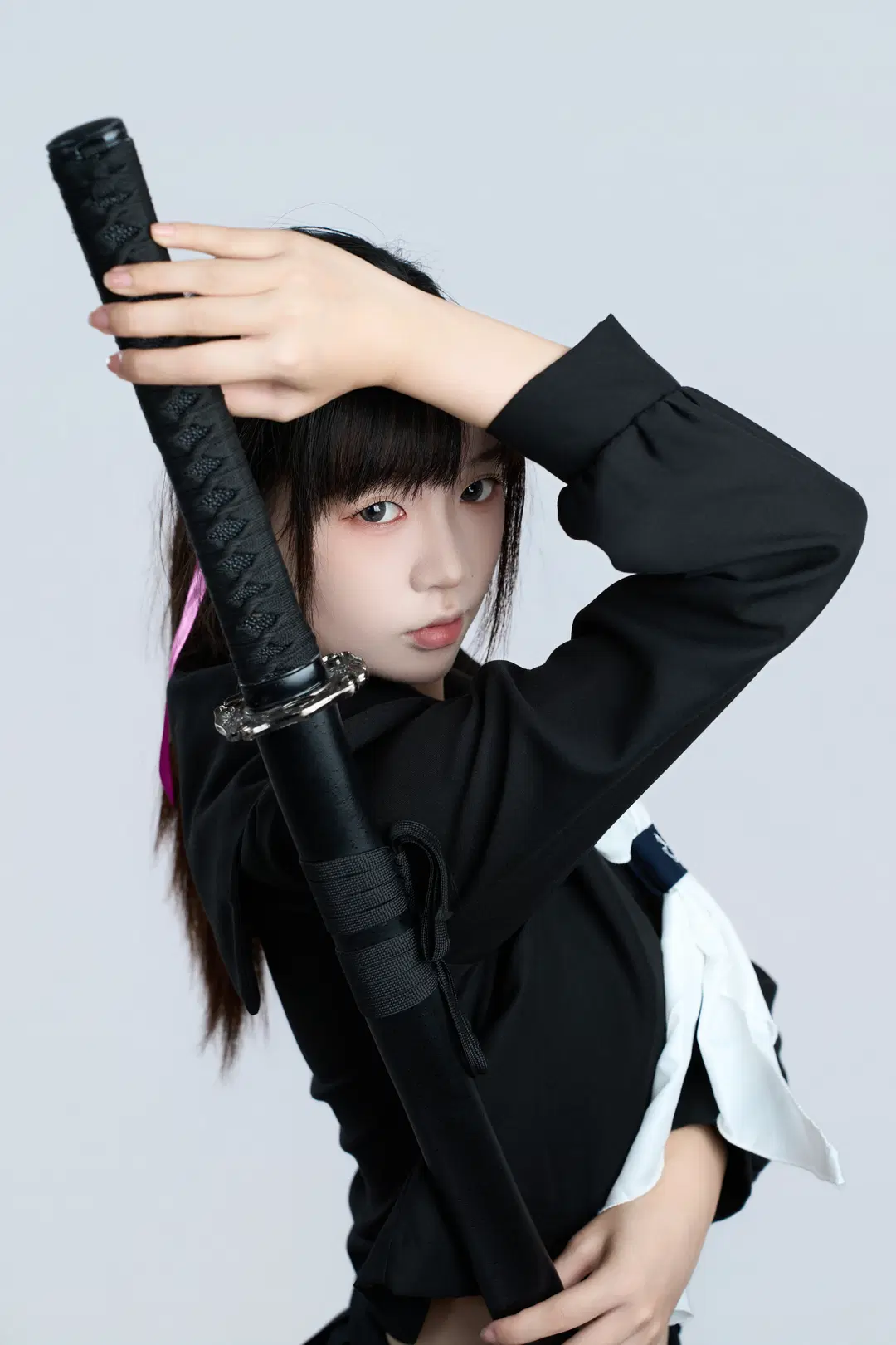 黑水手服劍道少女 速寫姿勢參考 - 舍予三金 - 第8張