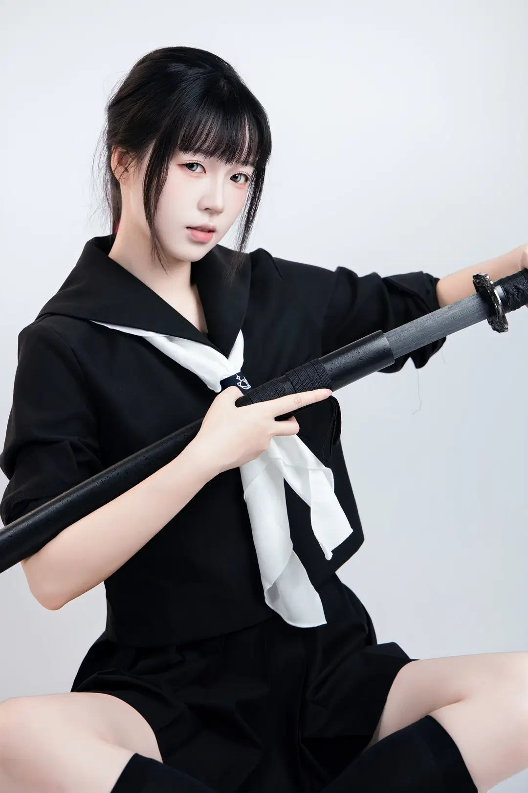 JK制服武士刀 速写姿势第二弹 - 舍予三金 - 第6张