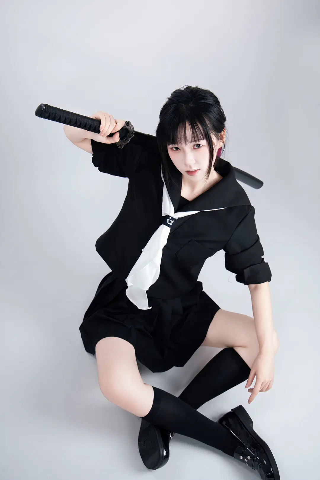 JK制服武士刀 速写姿势第二弹 - 舍予三金 - 第7张
