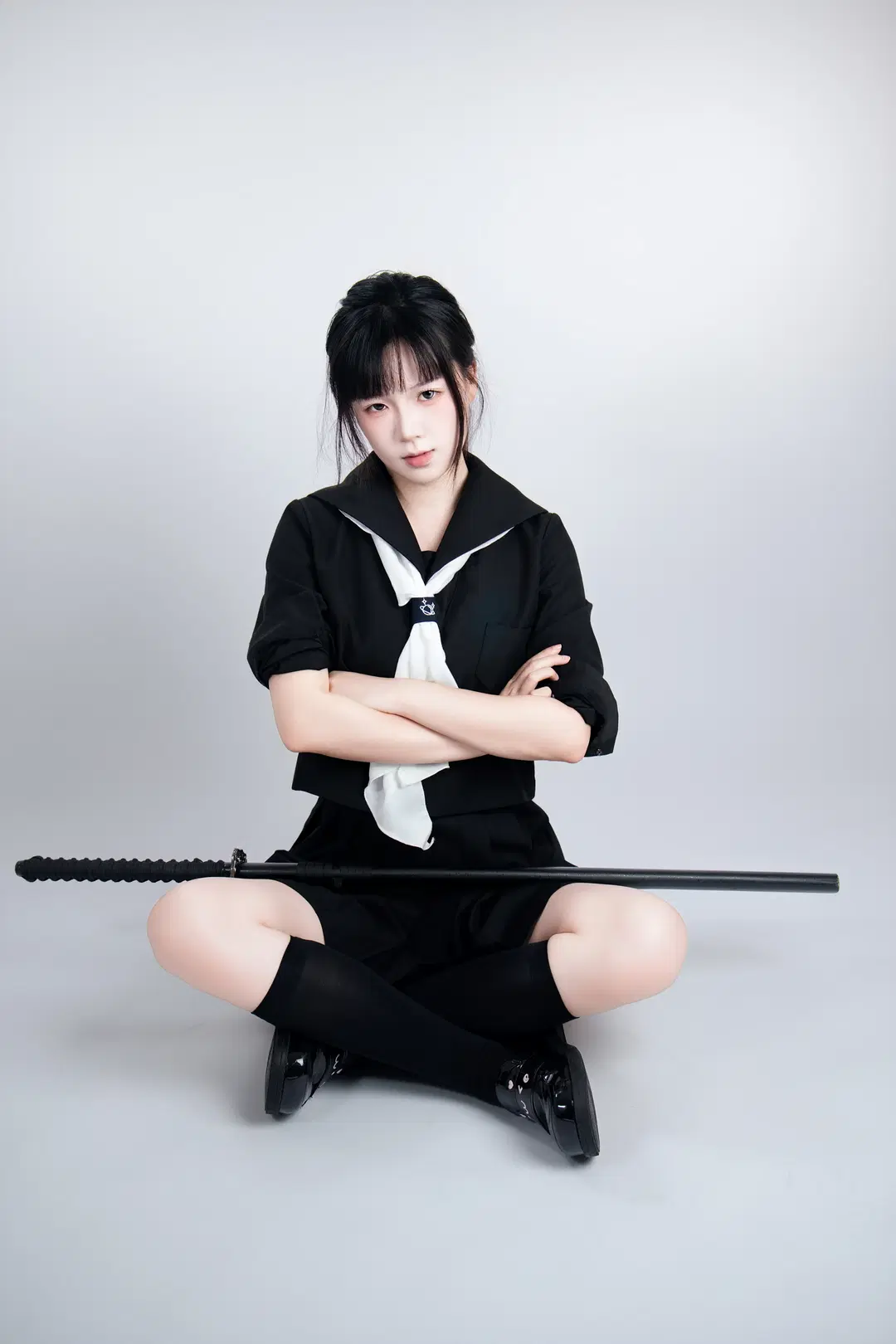 JK制服武士刀 速写姿势第二弹 - 舍予三金 - 第8张