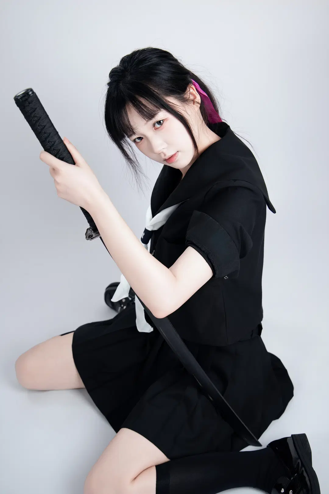 JK制服武士刀 速写姿势第二弹 - 舍予三金 - 第9张