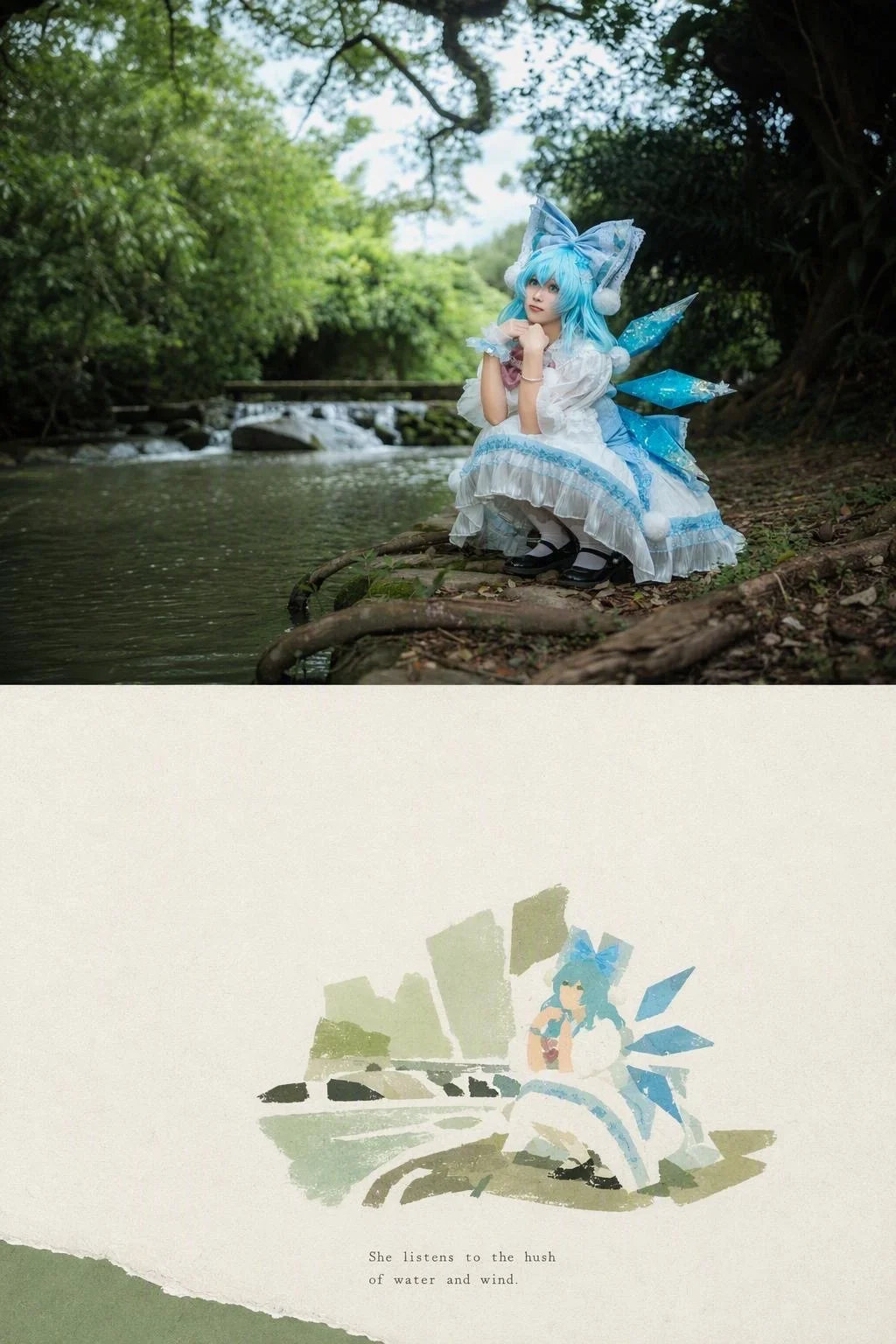 cosplay, 东方project, 像素蛋糕, 白丝, 精灵耳 - 第2张