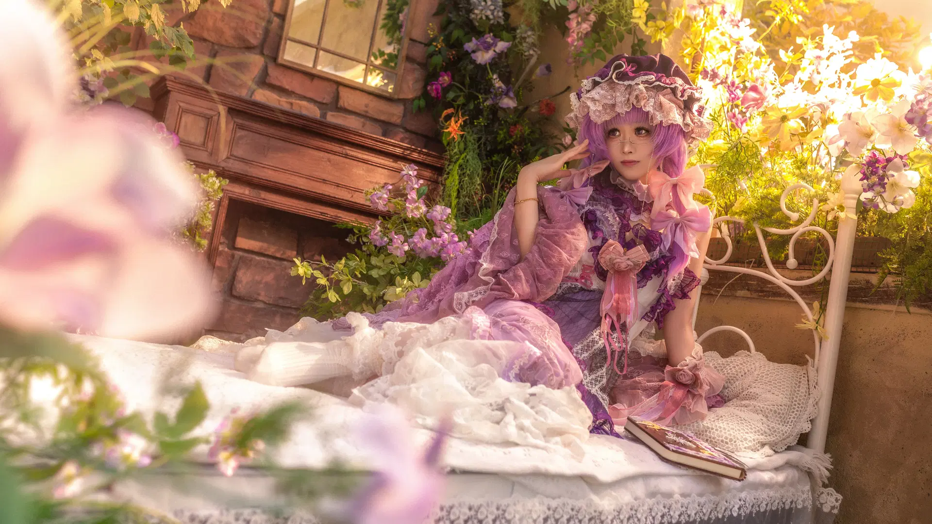 [Patchouli cosplay] Touhou Project's Elegant Magician: A Quiet Reading Hour by 脆脆一点都不好吃 - Image 4