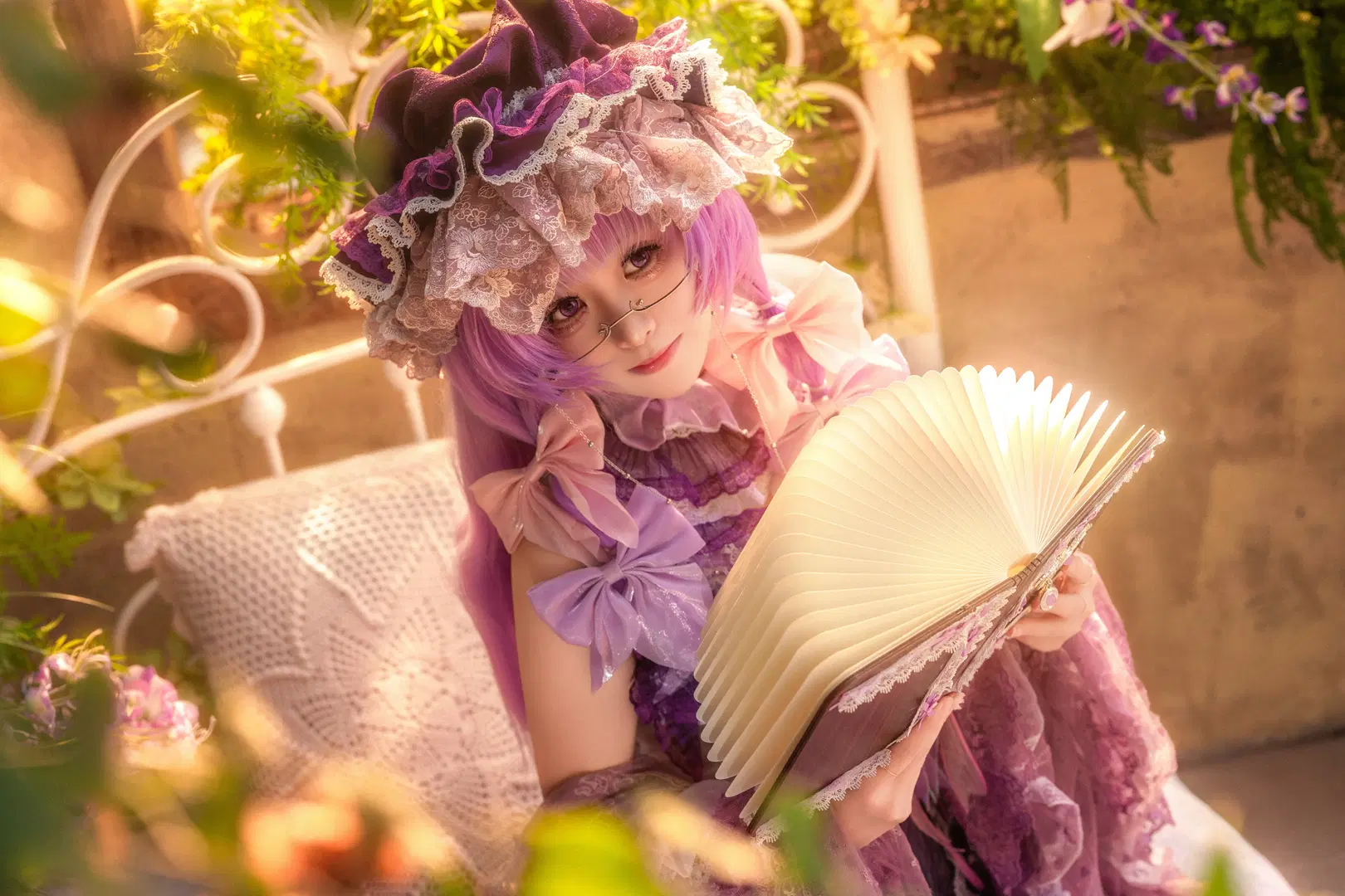 [Patchouli cosplay] Touhou Project's Elegant Magician: A Quiet Reading Hour by 脆脆一点都不好吃 - Image 5