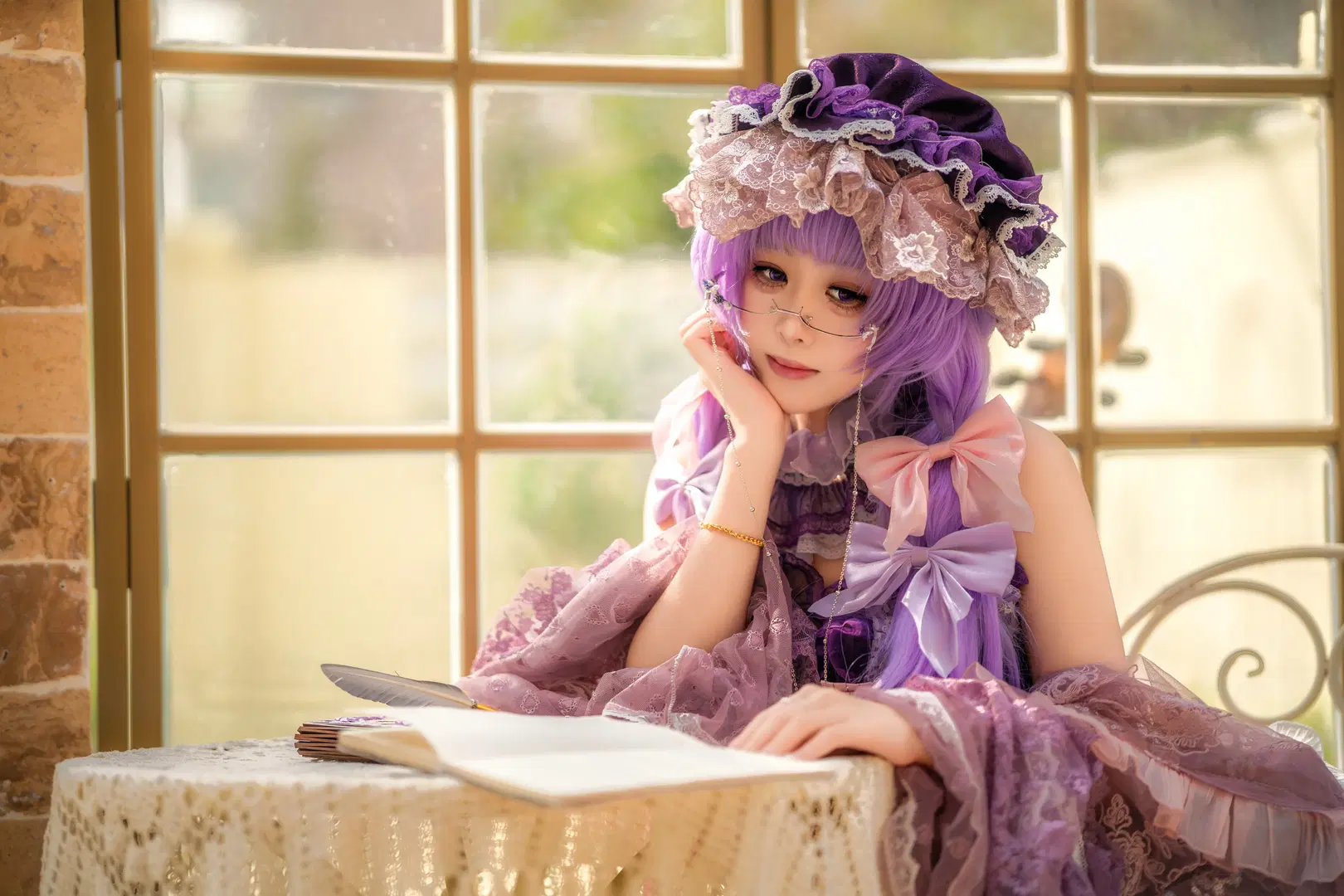【パチュリー コスプレ】東方Project 静かな午後の読書時間 - 脆脆一点都不好吃 - 2枚目