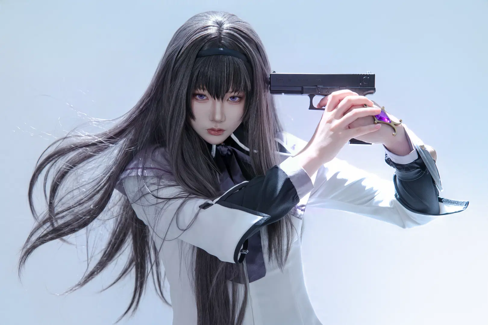 【曉美焰cos】魔法少女小圓的冷豔與優雅，還原度拉滿 - 阵雨_zhenyudtk - 第2張