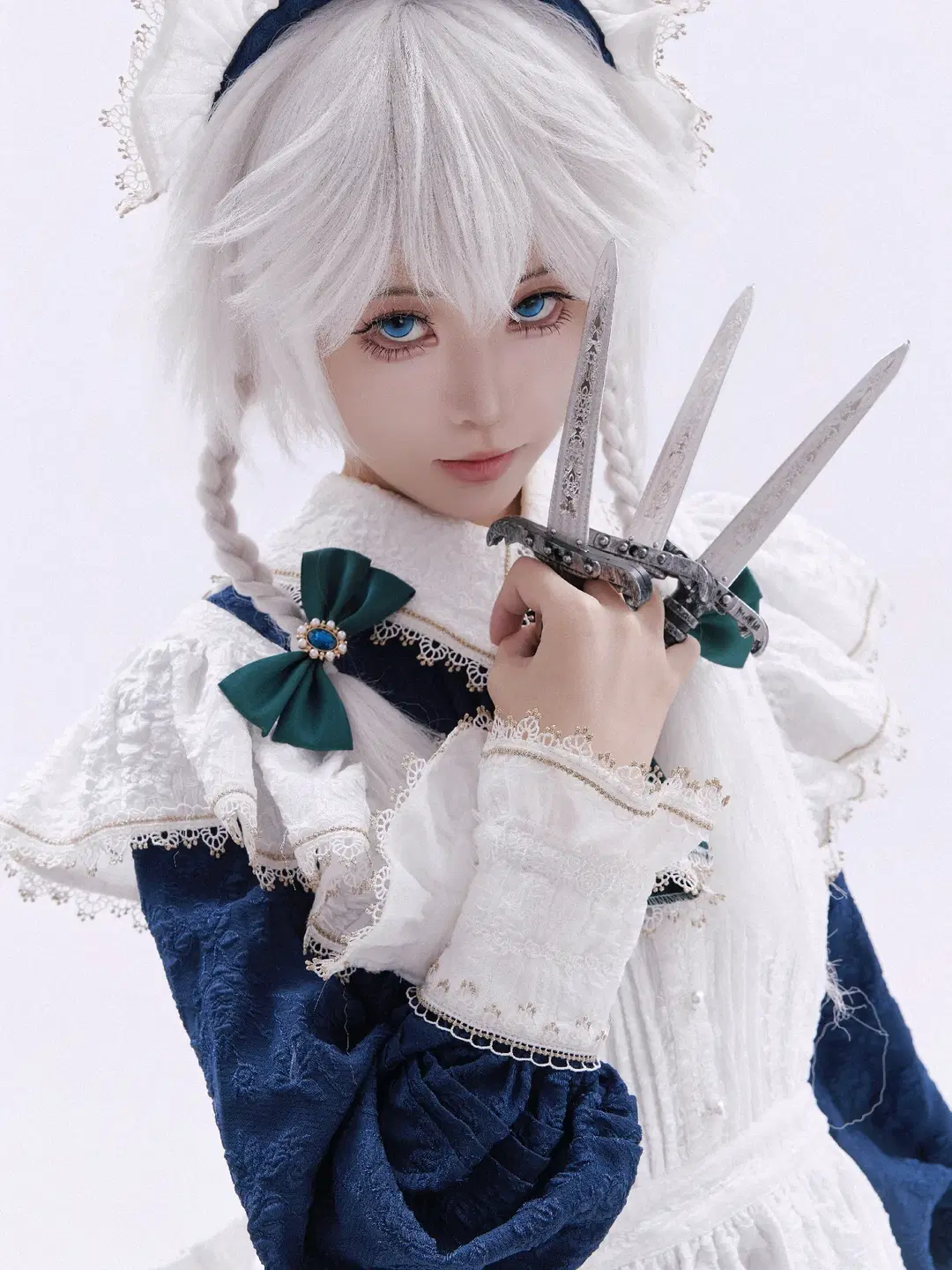 【十六夜咲夜cos】東方Project 女僕長的白棚飛刀時刻 - 秋风今天不修图 - 第2張