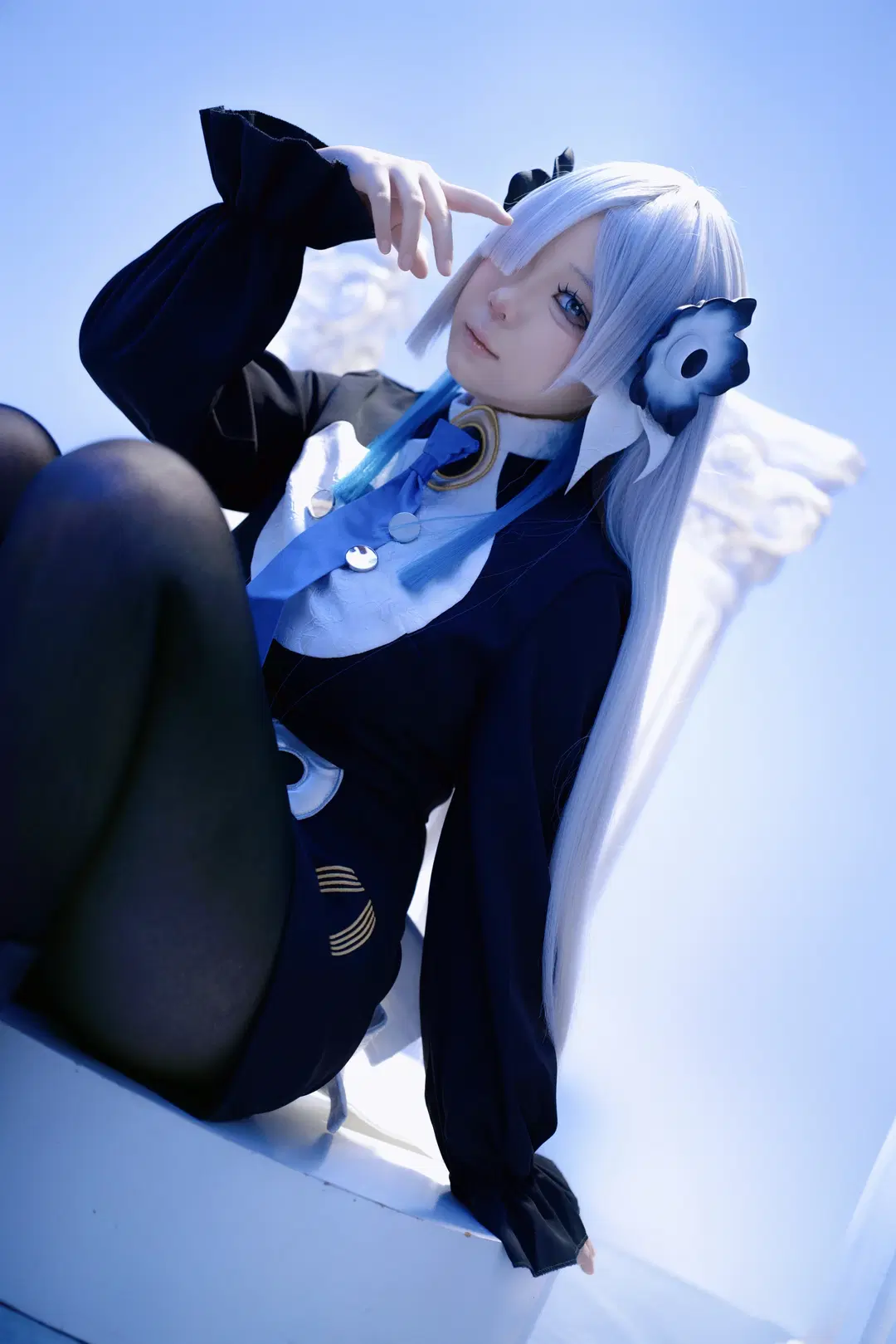 暗黑系cosplay, 神椿, 黑丝袜cos, 月情cos, 异世界情绪
