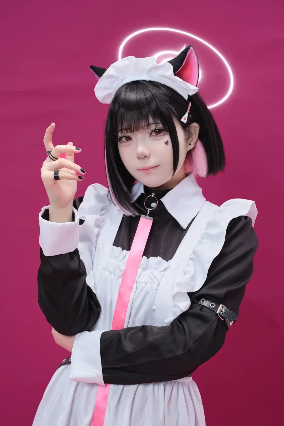 【杏山和紗cos】蔚藍檔案女僕裝同人 - 酒精灯Kana - 第4張