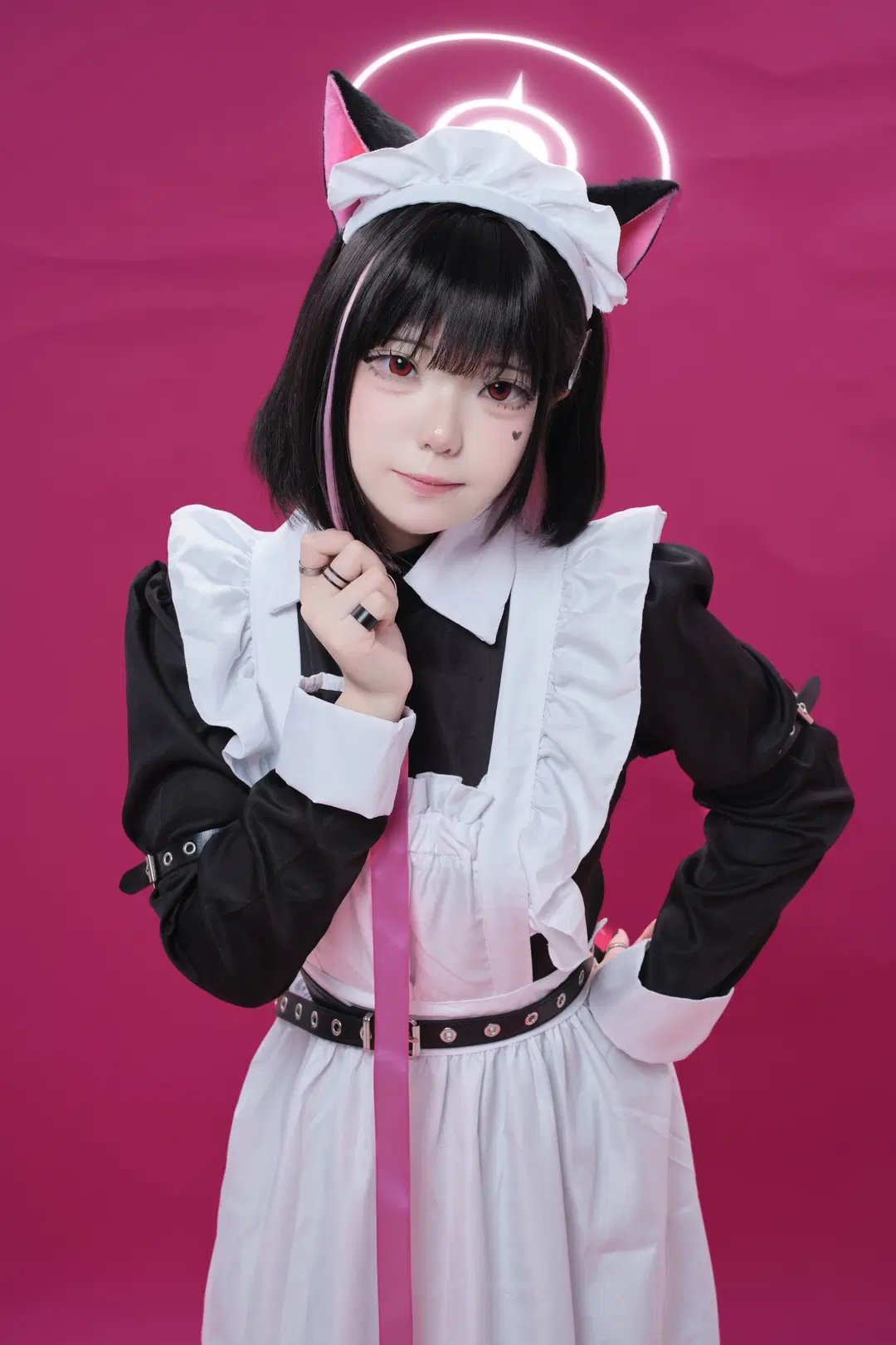 【杏山和紗cos】蔚藍檔案女僕裝同人 - 酒精灯Kana - 第5張