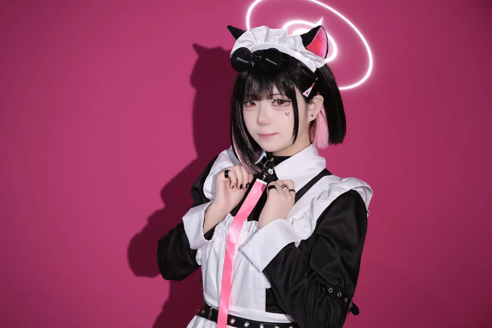 【杏山和紗cos】蔚藍檔案女僕裝同人 - 酒精灯Kana - 第6張