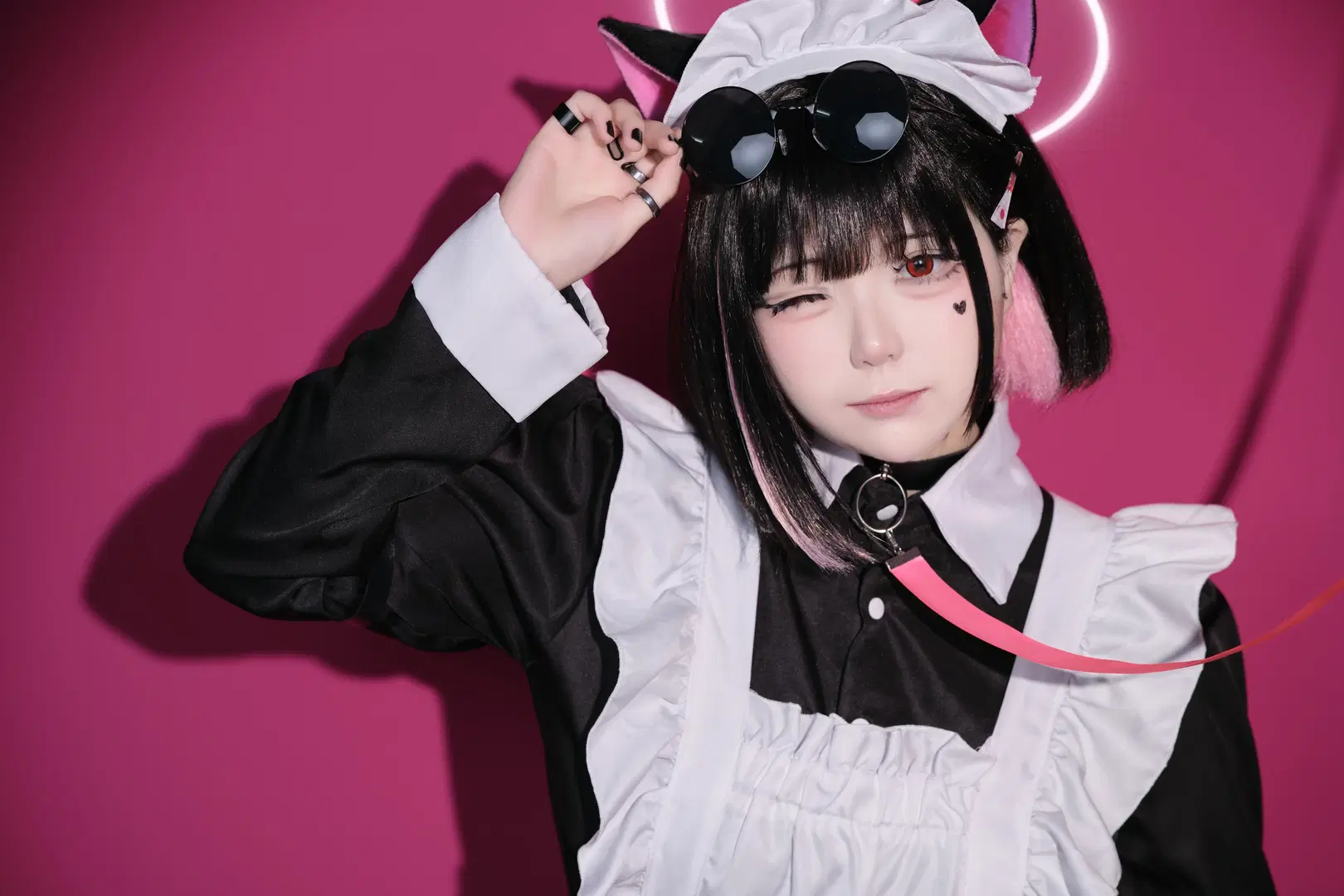【杏山和紗cos】蔚藍檔案女僕裝同人 - 酒精灯Kana - 第7張