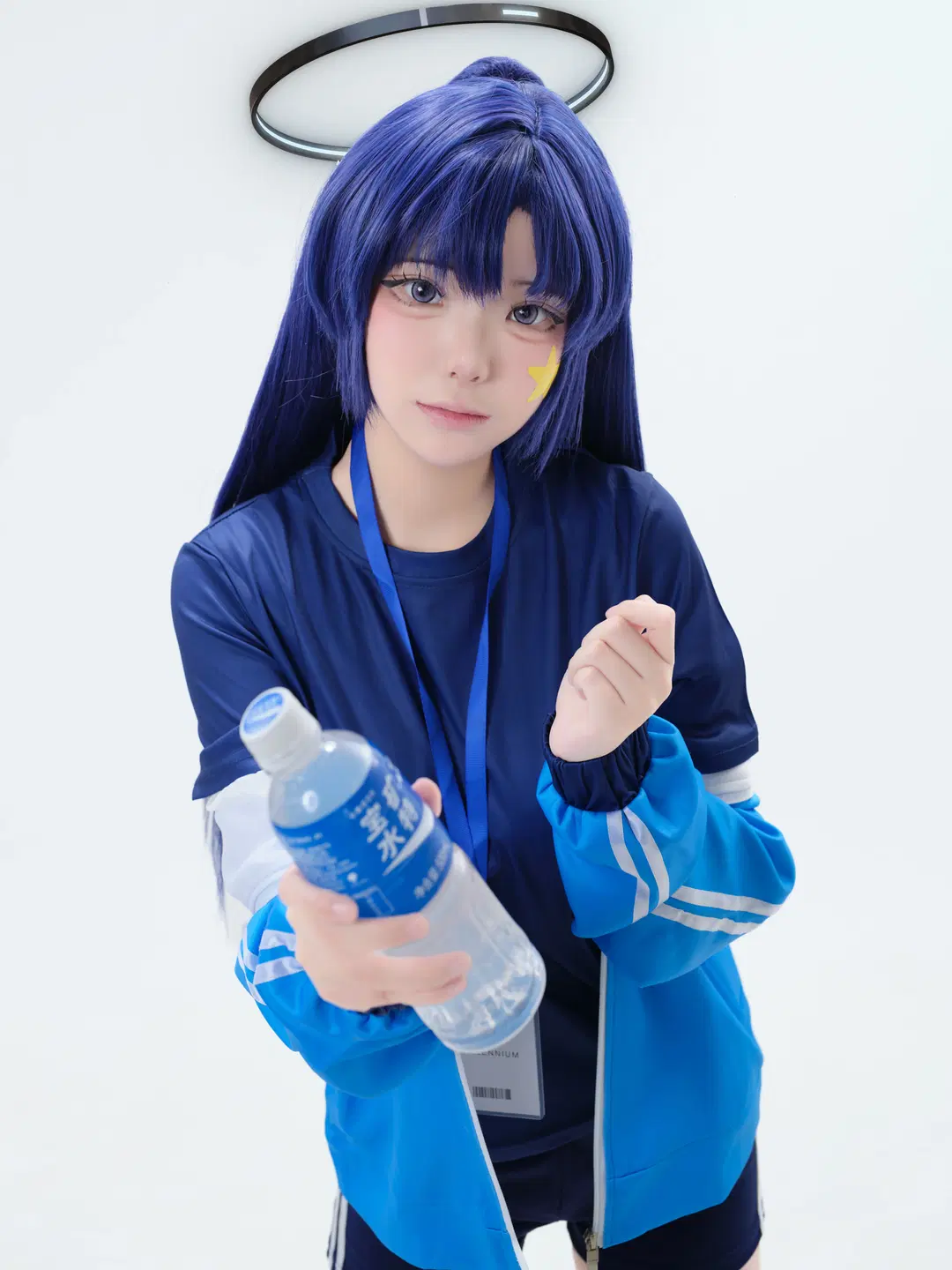 蔚蓝档案早濑优香cos，蓝色体操服的日常写真 - 酒精灯Kana - 第4张