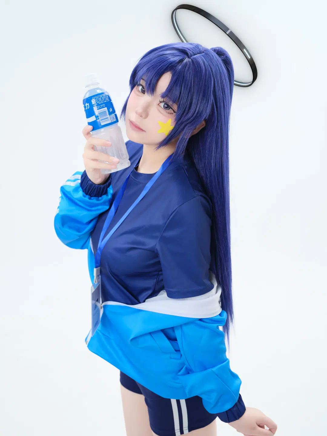 蔚蓝档案早濑优香cos，蓝色体操服的日常写真 - 酒精灯Kana - 第6张