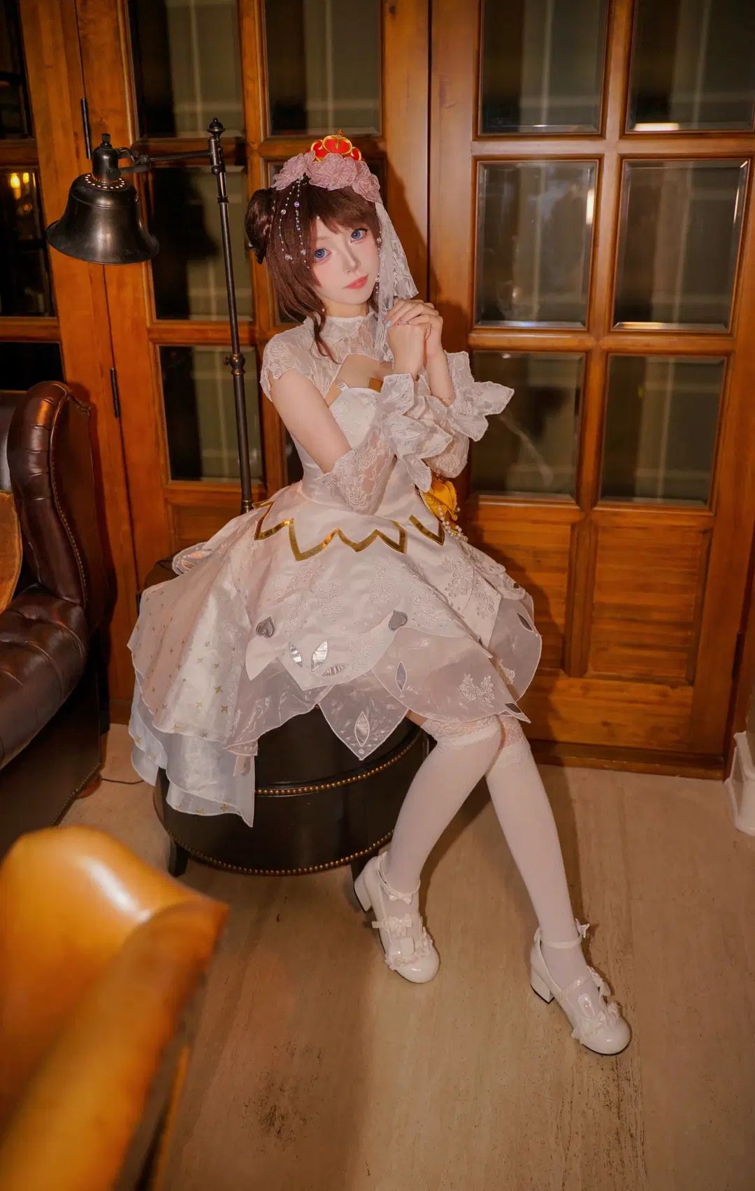 オナー・オブ・キングス 小喬「純白の花嫁」コスプレ レトロな洋館で紡ぐロマンティックな記録 - 糖小夕 - 3枚目