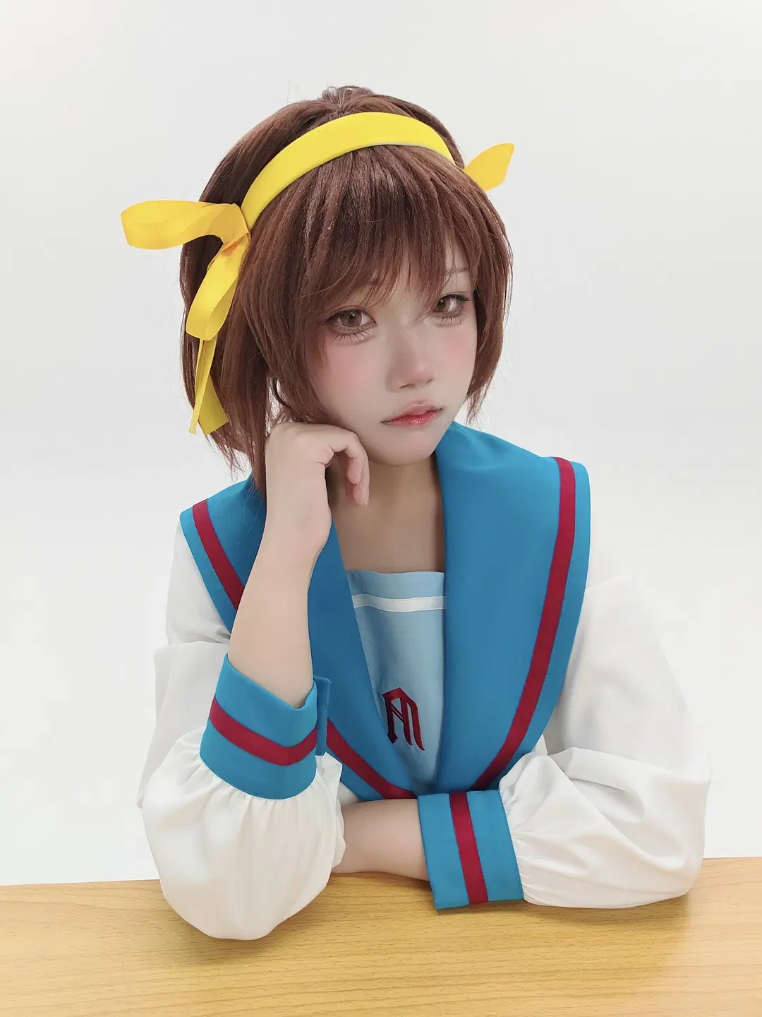 二次元cosplay, 凉宫春日cos, 凉宫春日的忧郁, 动漫角色扮演, 水手服cos