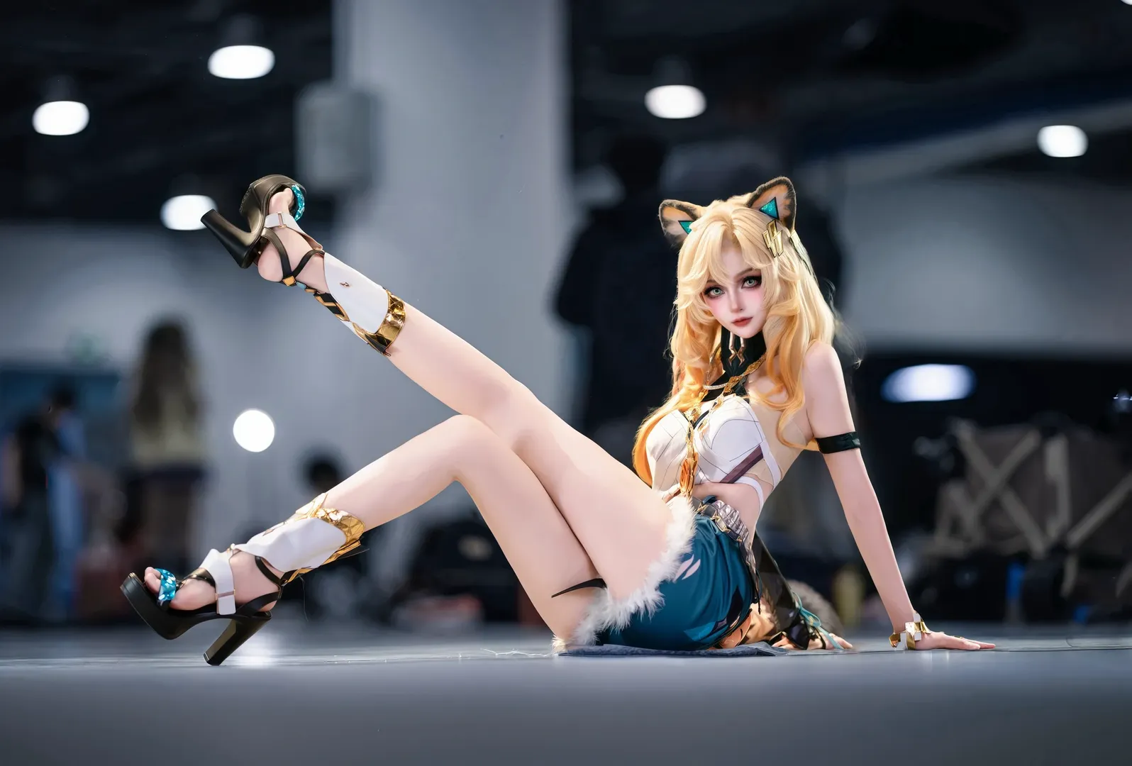原神, cosplay, 猫耳, 漫展场照, 希诺宁cos
