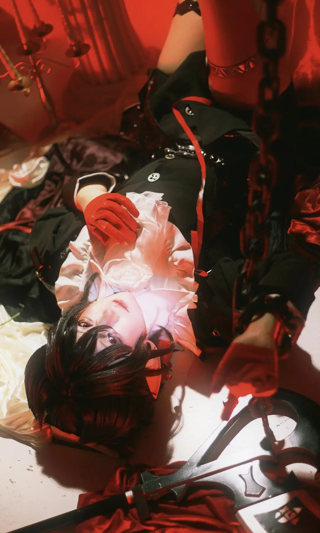 哥特风, 明日方舟, cosplay摄影, 隐德来希cos, 丝袜