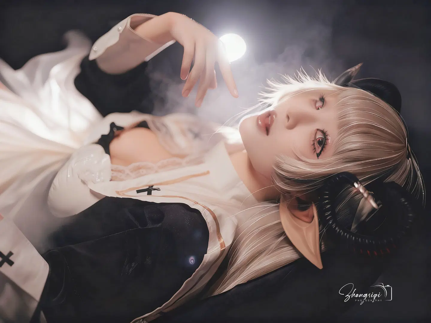 暗黑修女与魔女风cos，教室涂鸦与钢琴上的暗夜幻想 - 坏坏孩子琦 - 第10张
